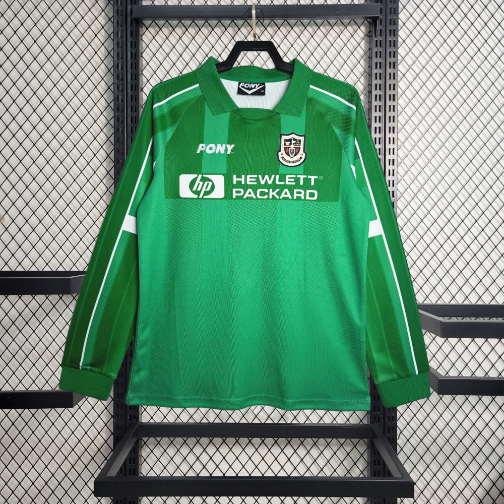 Retro Tottenham Hotspur 1997-99 Green Goalkeeper Long Sleeve Jersey - Unitedfutballjersey