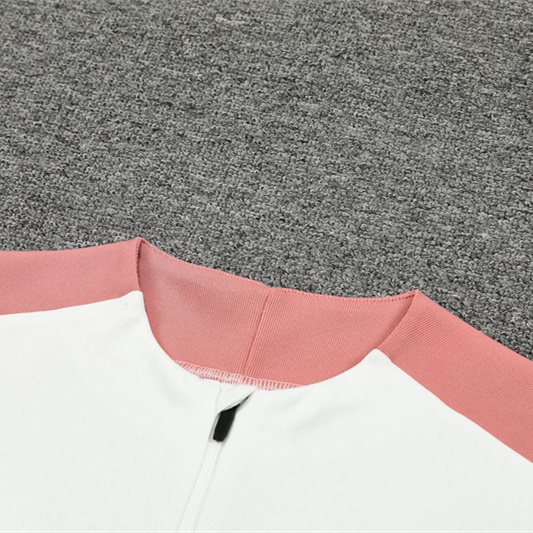 Paris Saint-Germain PSG X JD 24-25 Long Sleeve Training Set - Player Version - White Top and Black Pants - Unitedfutballjersey