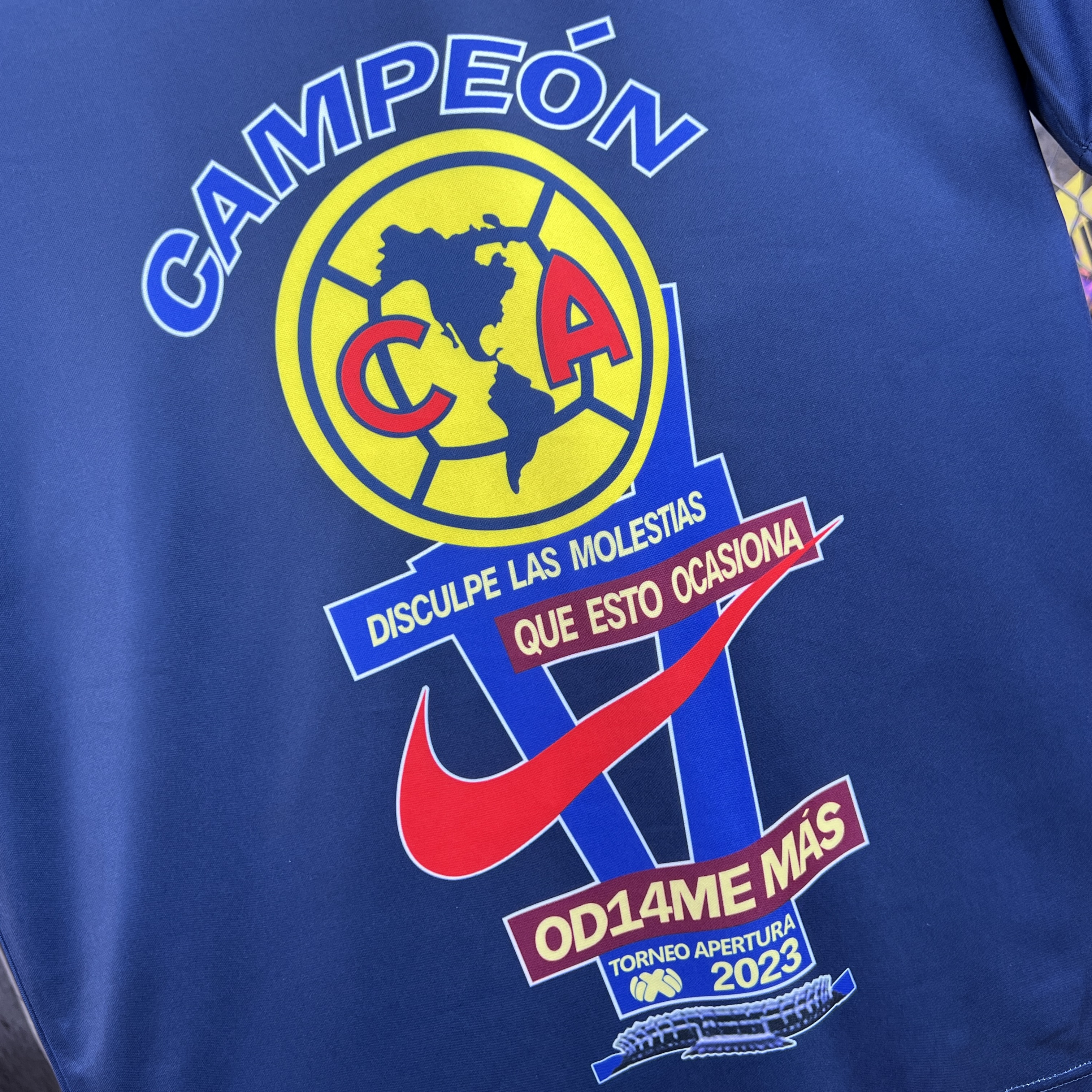 América 23-24 Champion Commemorative Edition Jersey - Fans Version - Blue - Unitedfutballjersey