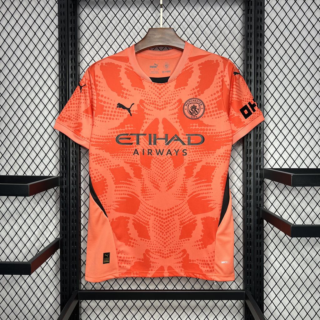 Manchester City 24-25 Orange Goalkeeper Jersey - Fans Version - Unitedfutballjersey