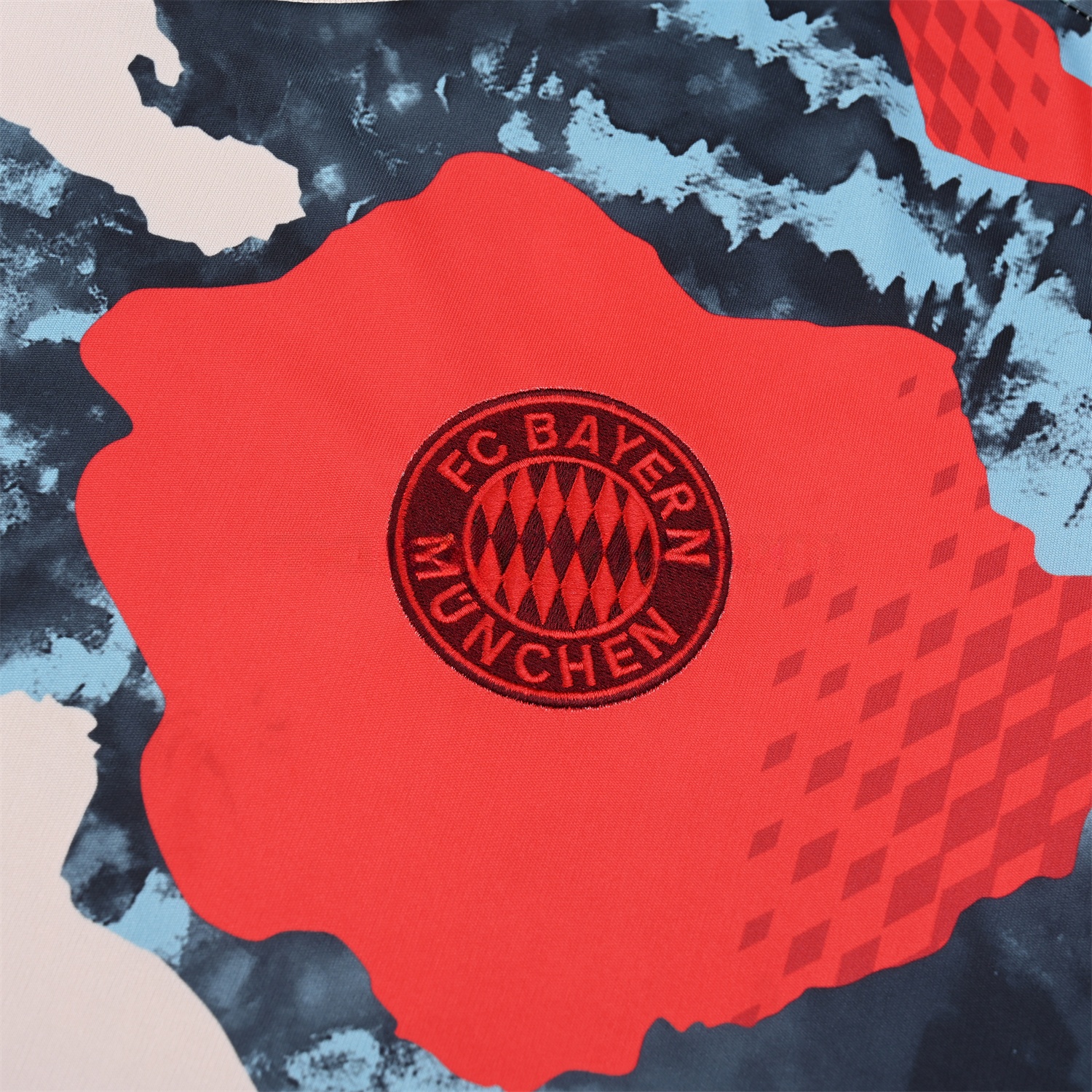 Bayern Munich 24-25 Pre-Match Short-Sleeve Training Set - CamouflageTop & Black Shorts - Unitedfutballjersey