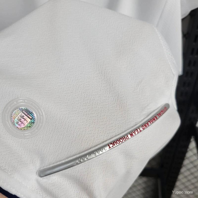 Retro England 2006 Home Long Sleeve Jersey - Unitedfutballjersey