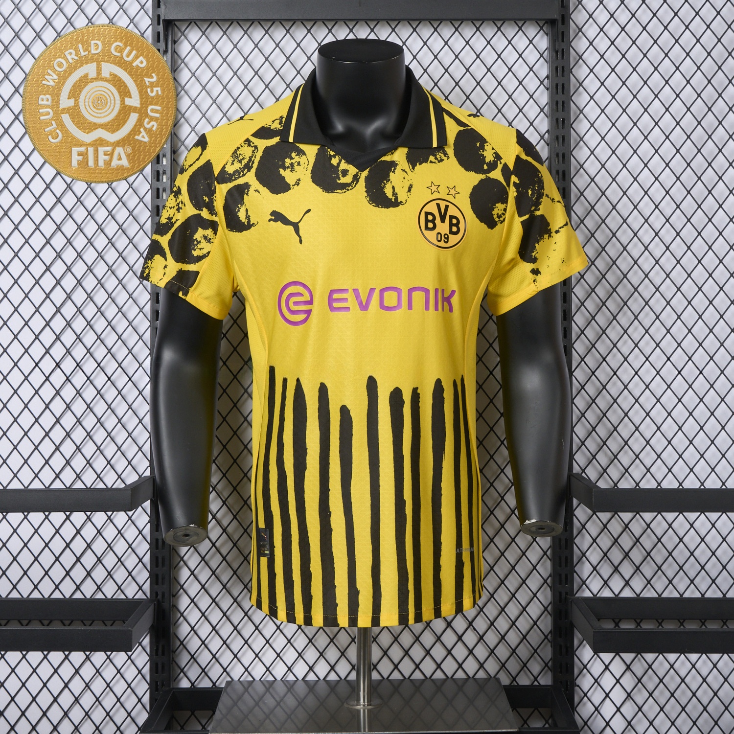 Dortmund 2025 Club World Cup Home Jersey With Chest Sponsor - Player Version - Unitedfutballjersey