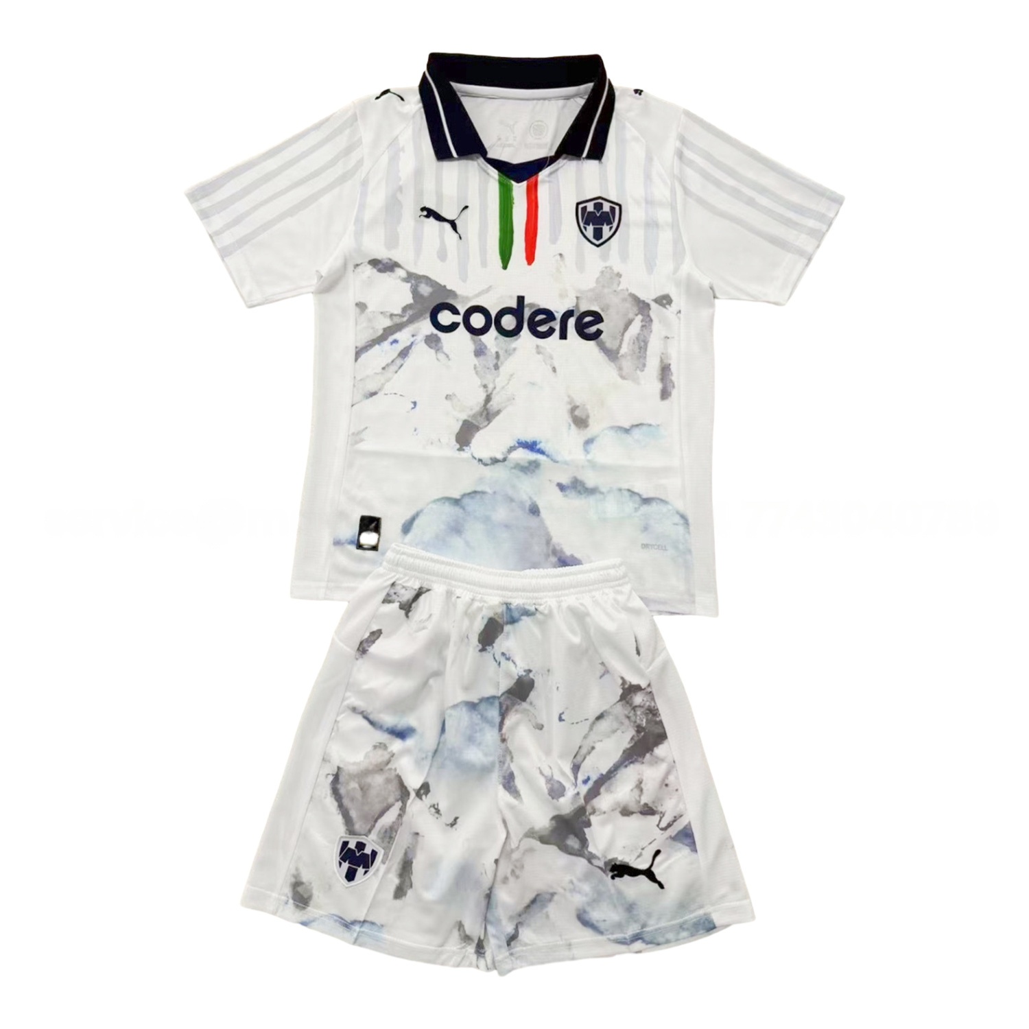 Rayados Monterrey 25-26 Club World Cup Away White Men's Adult Jersey Set - Fans Version - Unitedfutballjersey