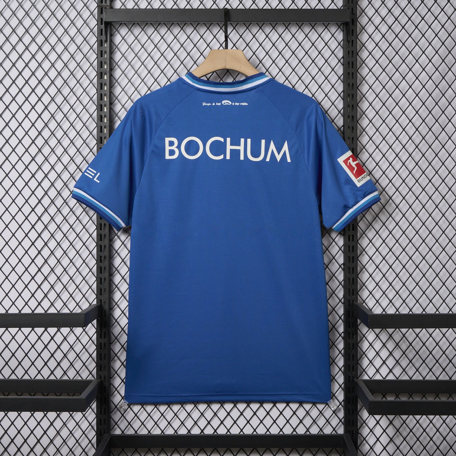 Bochum 24-25 White Slanted Stripe Special Jersey with Sponsors - Fans Version - Unitedfutballjersey
