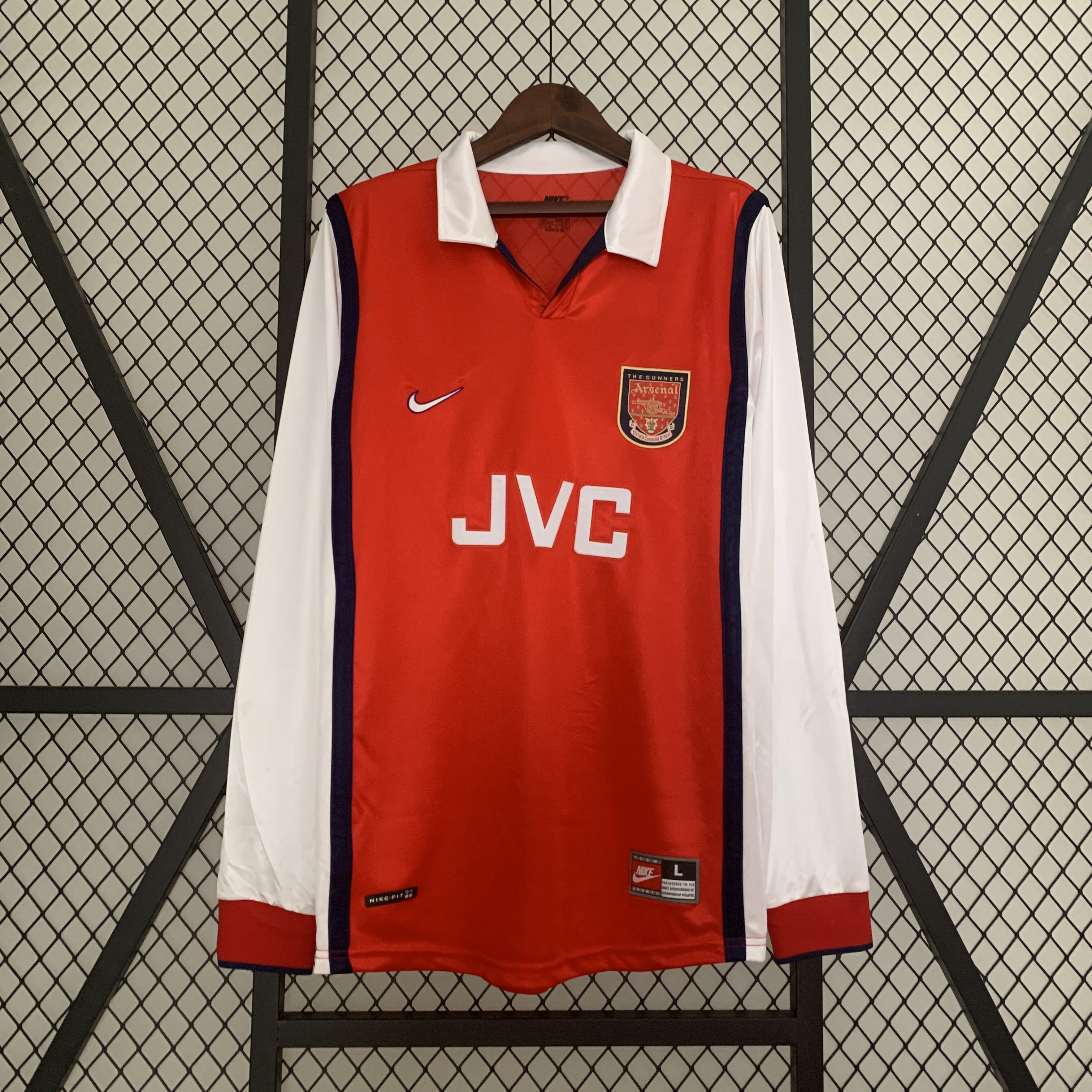 Arsenal Retro 98-99 Home Long Sleeve Jersey - Unitedfutballjersey