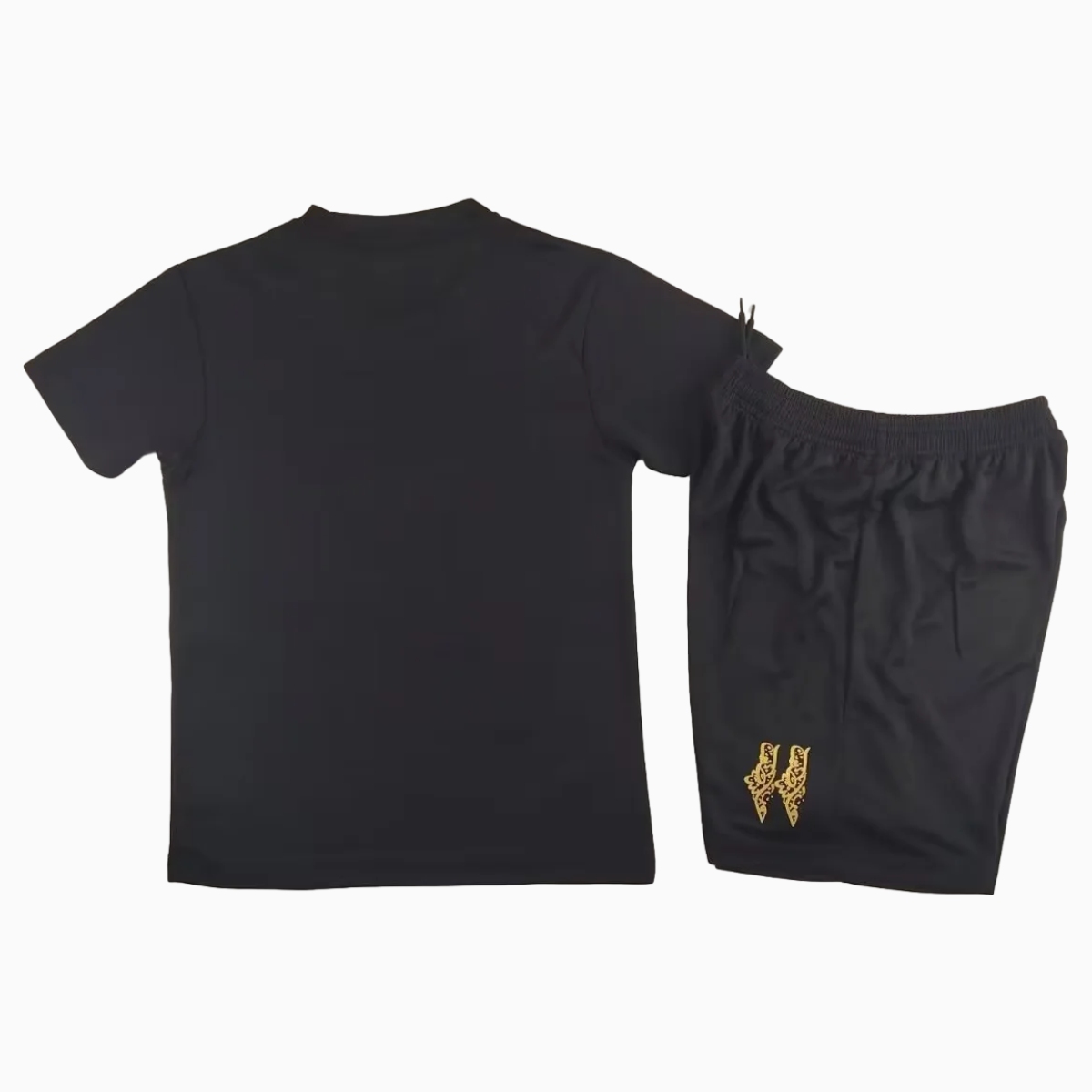 FC Palestina 24-25 Black and Gold Souvenir Kids Kit - Unitedfutballjersey