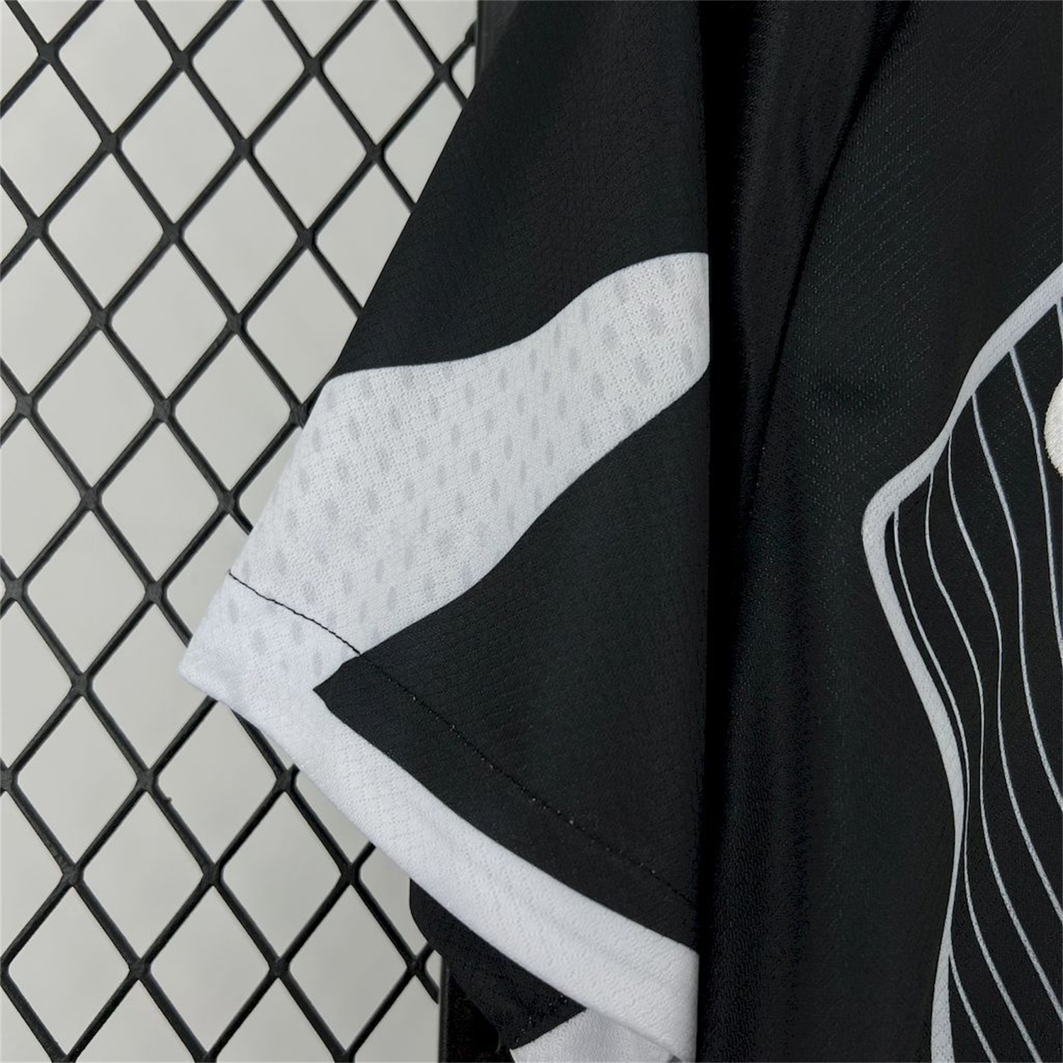 B.A.R.S.A 25-26 T90 White Lines Black Jersey - Fans Version - Unitedfutballjersey