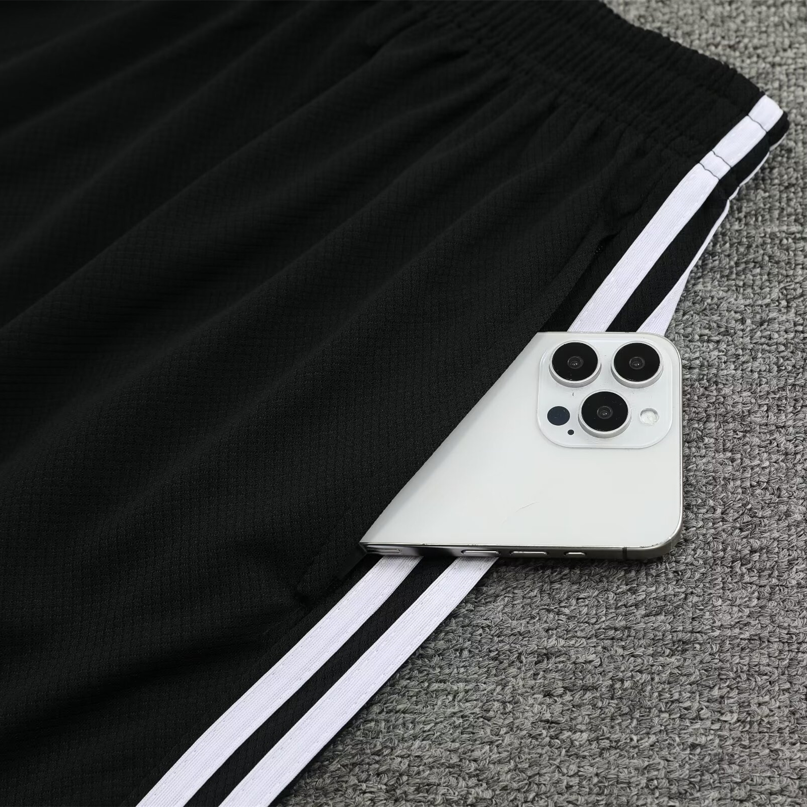 Germany 2024 Originals 3-Stripes Short-Sleeve Training Set - White - Unitedfutballjersey