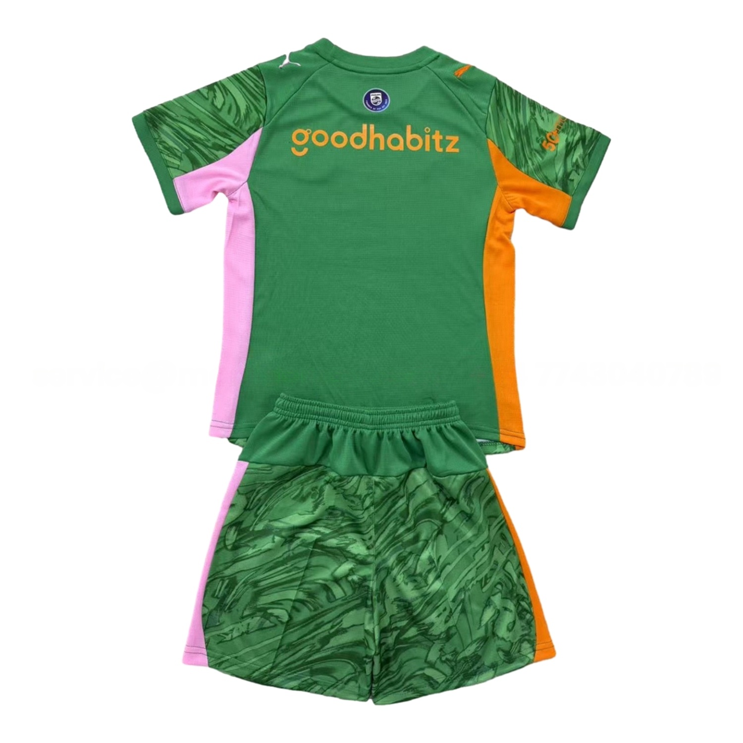 PSV Eindhoven 25-26 Green Goalkeeper Kids Kit - Unitedfutballjersey