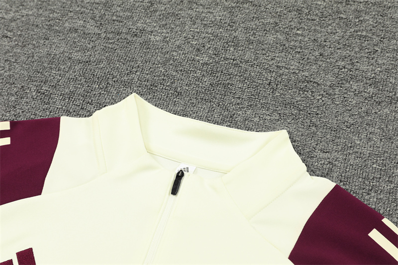 Bayern Munich 24-25 Long Sleeve Training Set - White & Red - Unitedfutballjersey