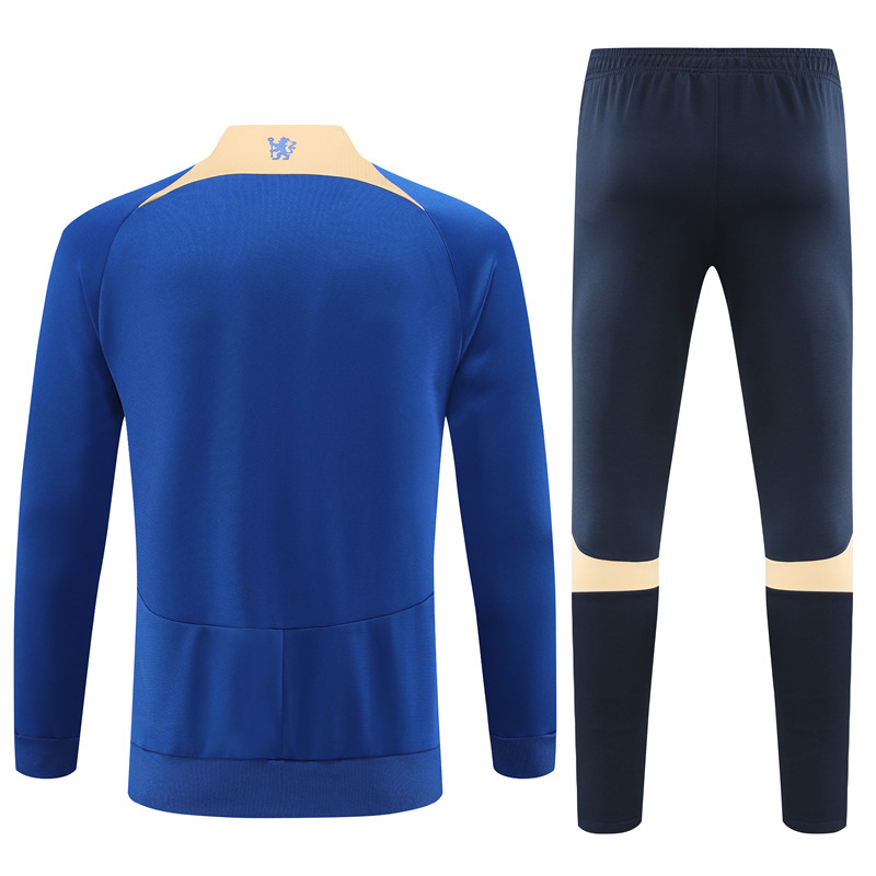 Che 23-24 Jacket Training Tracksuit - Blue - Unitedfutballjersey