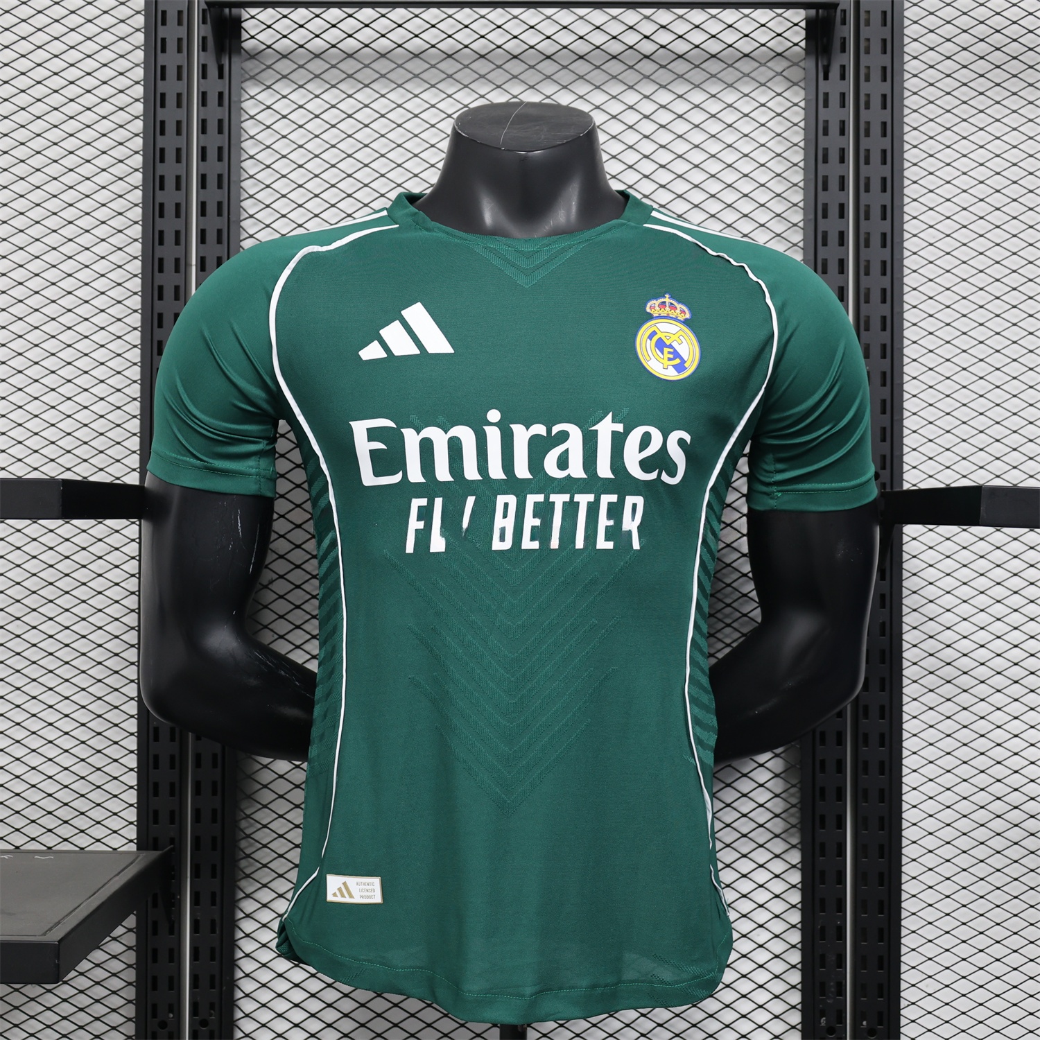 Real Madrid 25-26 Green Teamgeist Collar Special Edition Jersey - Player Version - Unitedfutballjersey