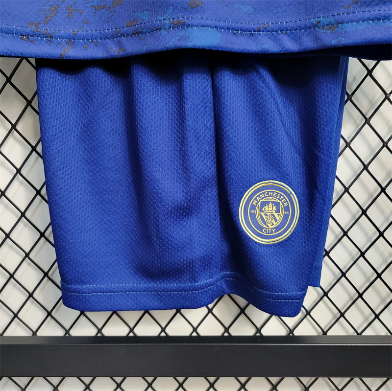Manchester City 23-24 Blue Kids Kit - Unitedfutballjersey