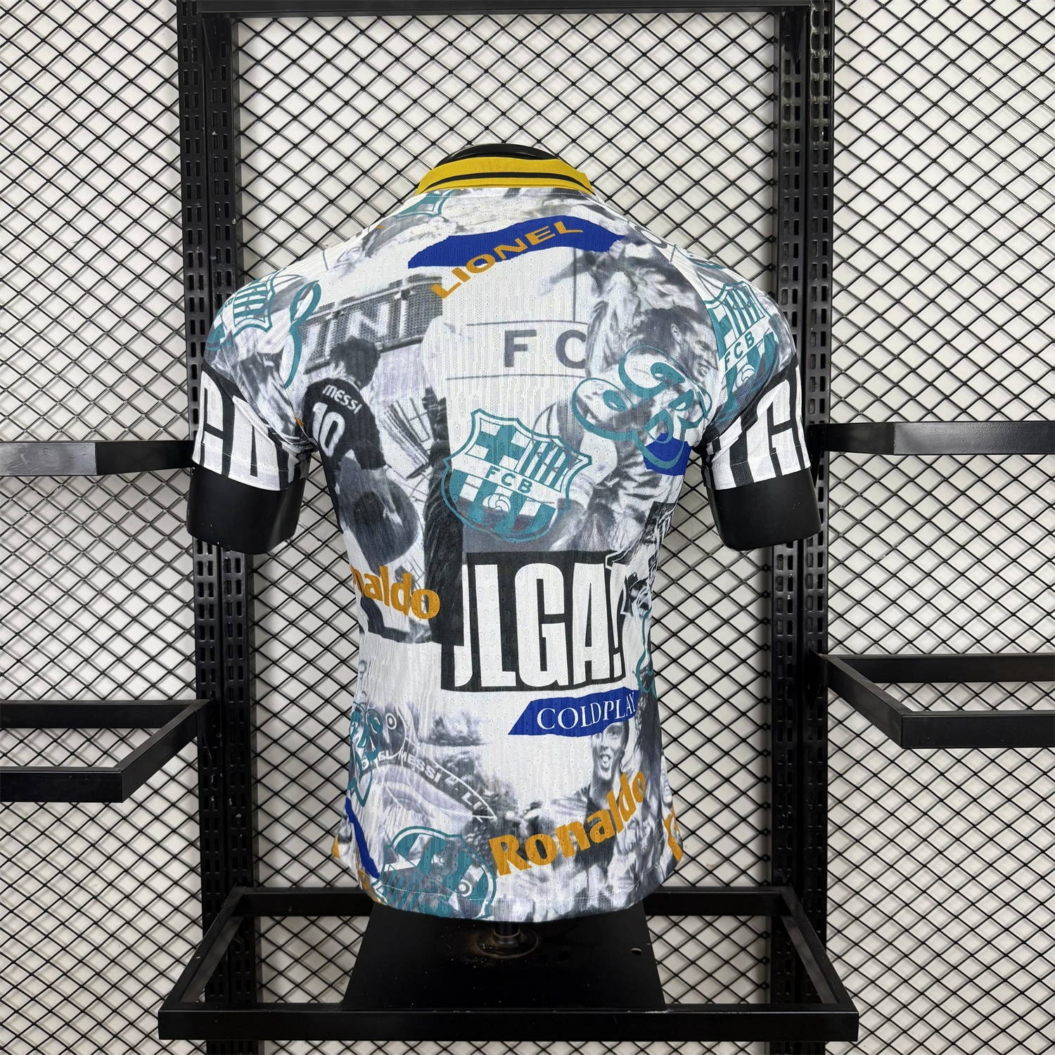 Barcelona 25-26 Ronaldinho Photo Collage Style POLO Colorful Special Jersey - Player Version - Unitedfutballjersey