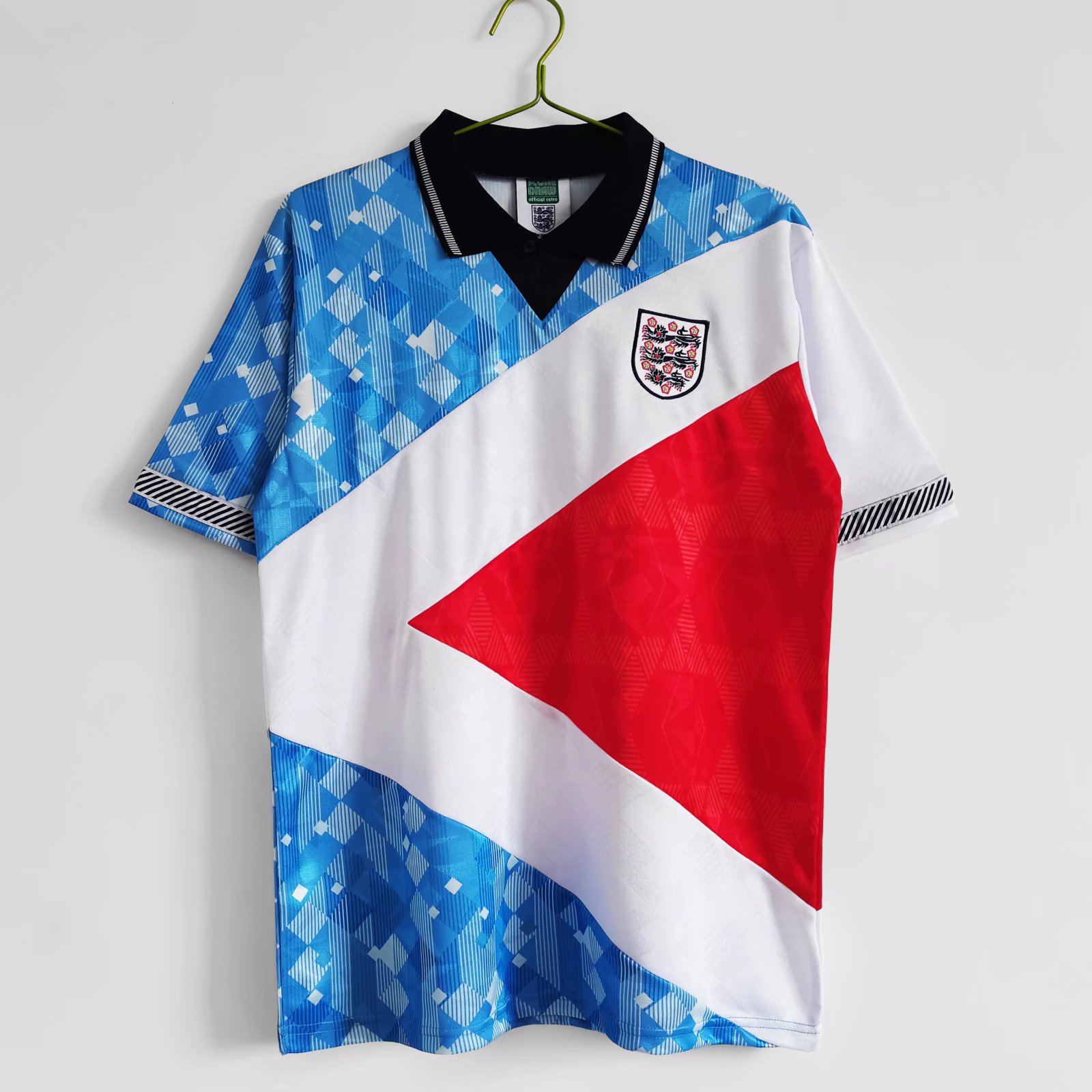 Retro England 1990 Three Color Jersey - Unitedfutballjersey