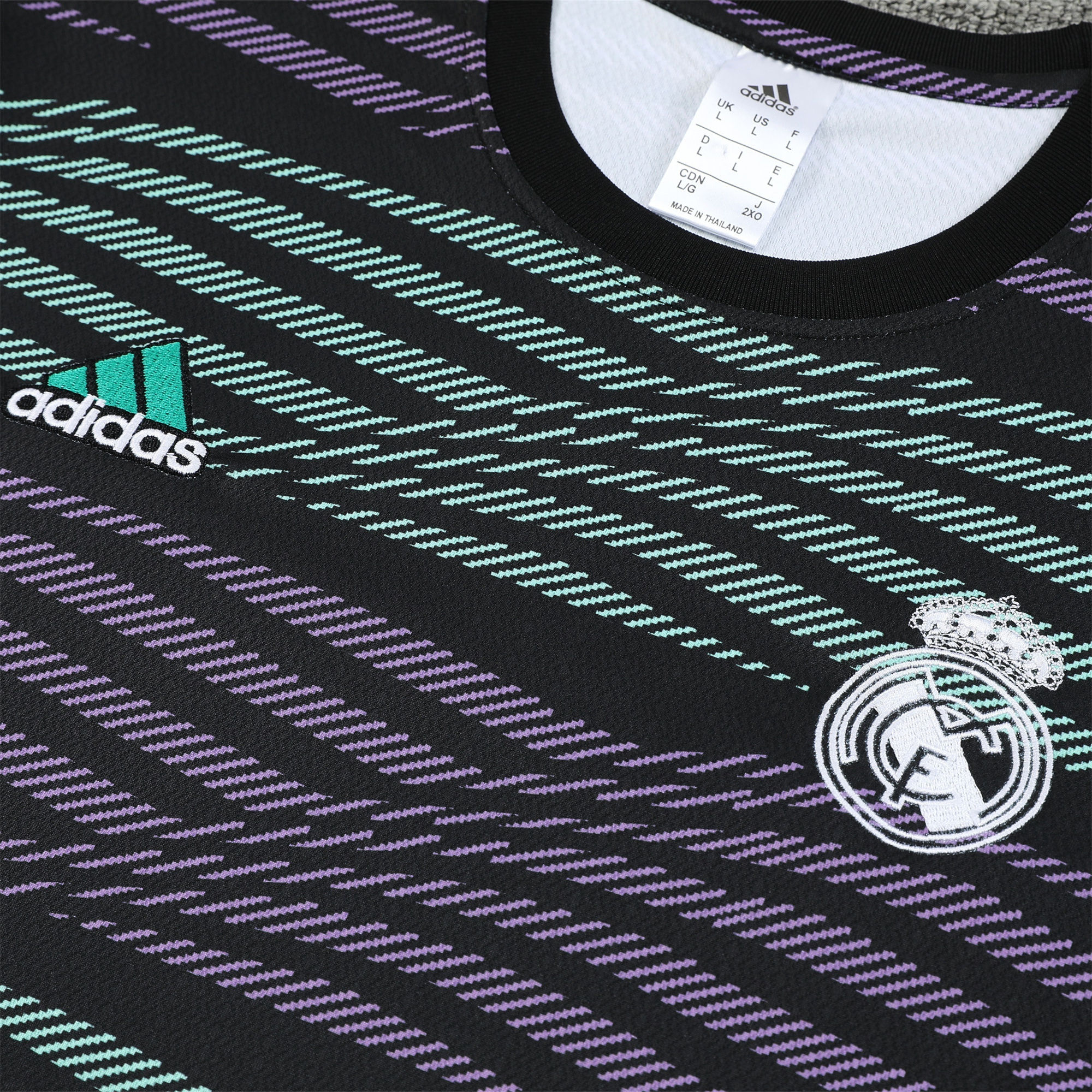 Real Madrid 23-24 Short-Sleeve Training Set - Purple&Green - Unitedfutballjersey