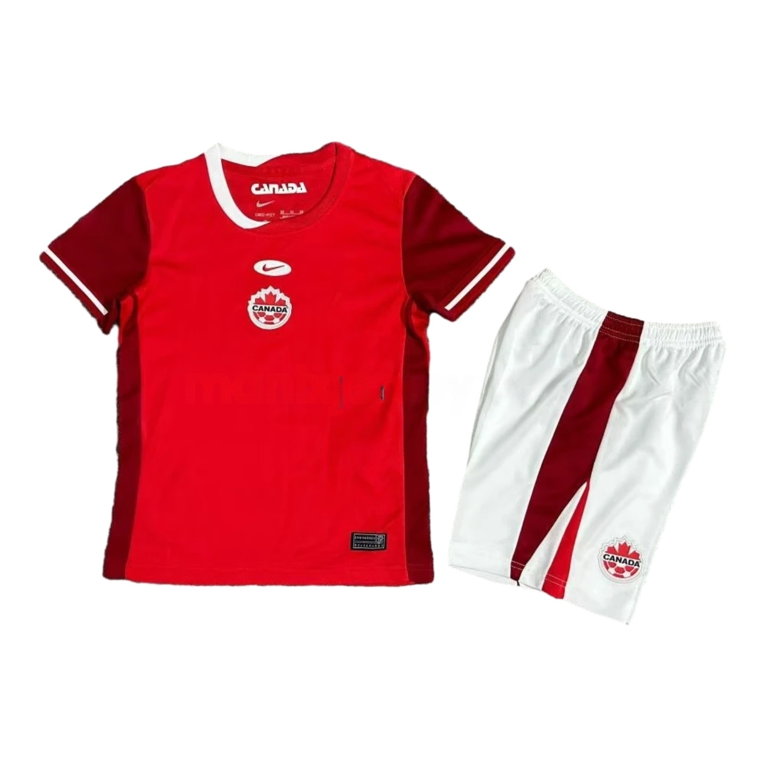 Canada 2024 Home Kids Kit - Unitedfutballjersey