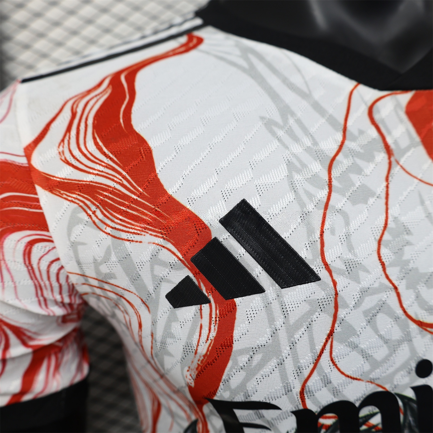 Real Madrid 24-25 Black & Red Loong White Jersey - Player Version - Unitedfutballjersey