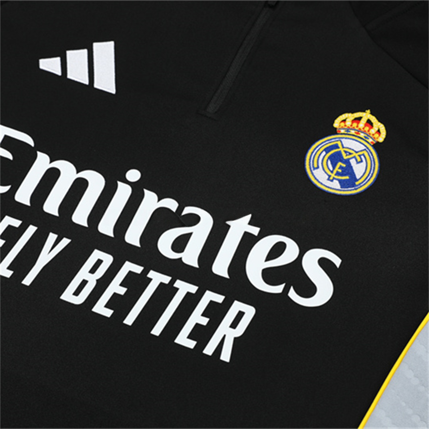 Real Madrid 25-26 Kid Long Sleeves Training Set - Black Top & Black Pants - Unitedfutballjersey