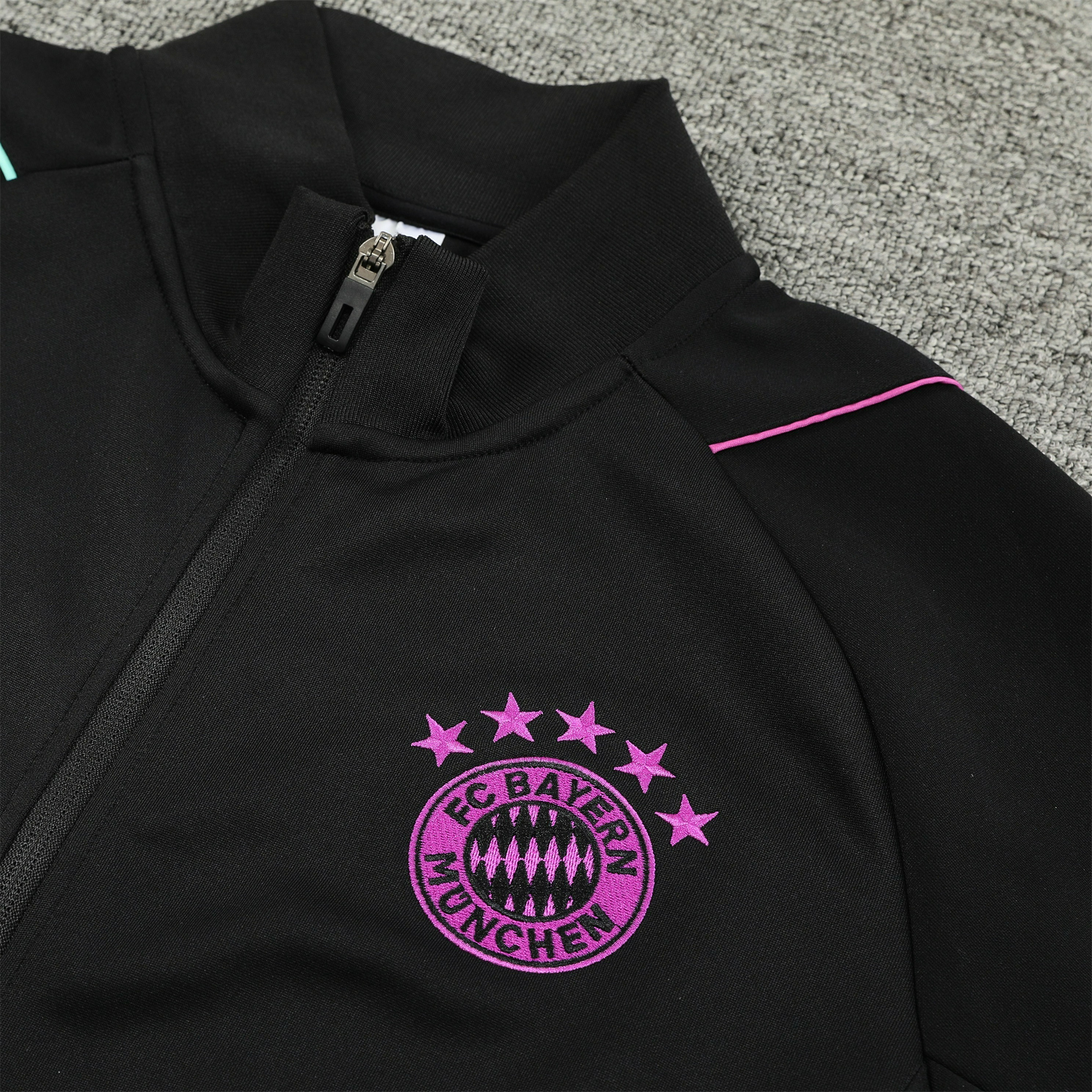 Bayern Munich 23-24 Jacket Training Tracksuit Black - Unitedfutballjersey