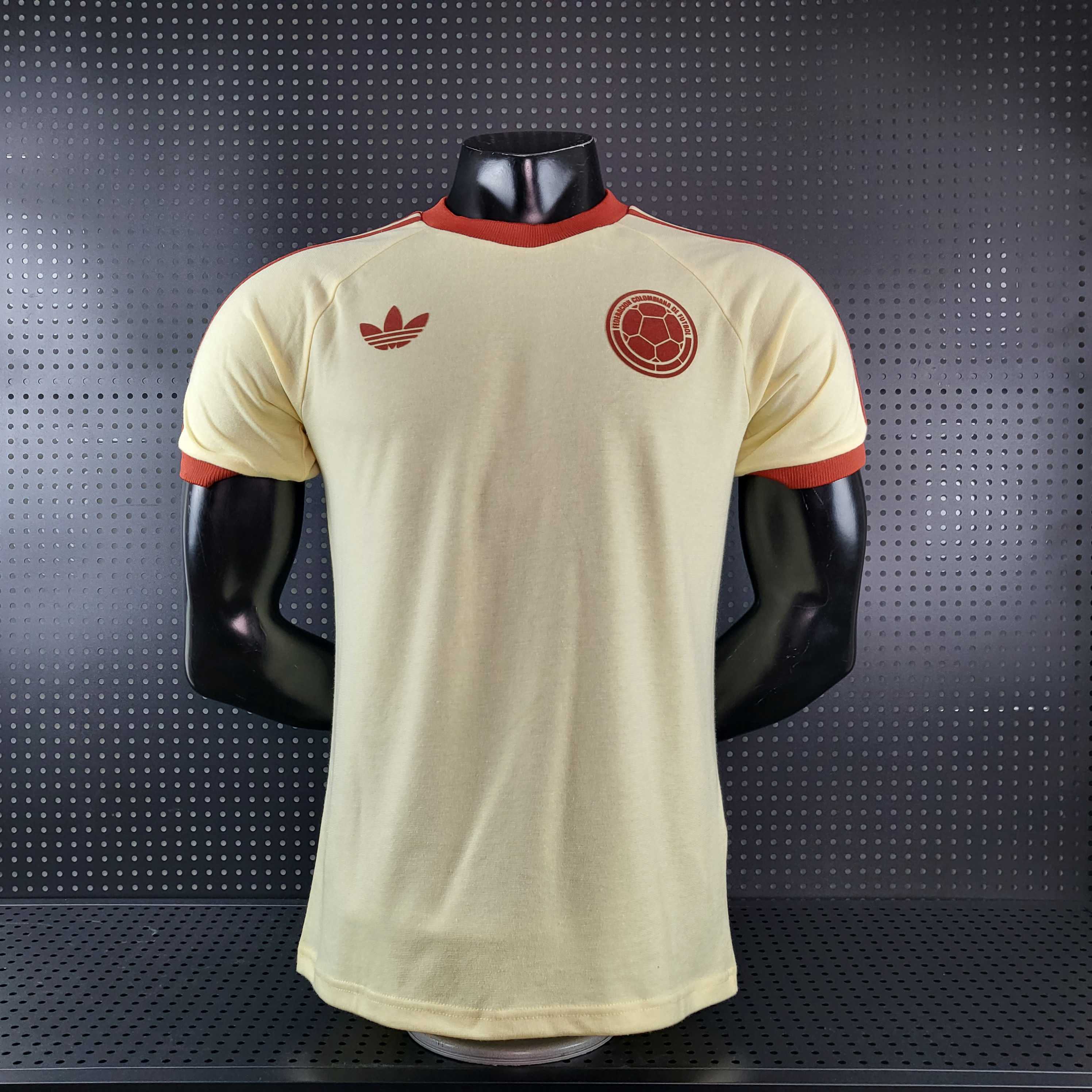 Colombia 2024 Classic Originals 3-Stripes Casual Shirt - Player Version - Unitedfutballjersey