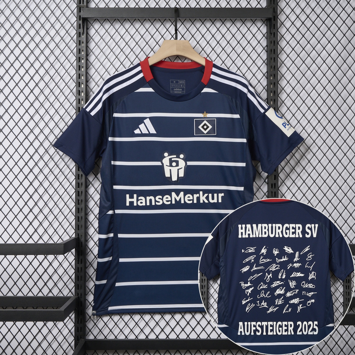 【Team Signatures Version】Hamburger SV 24-25 Away Jersey - Fans Version - Unitedfutballjersey