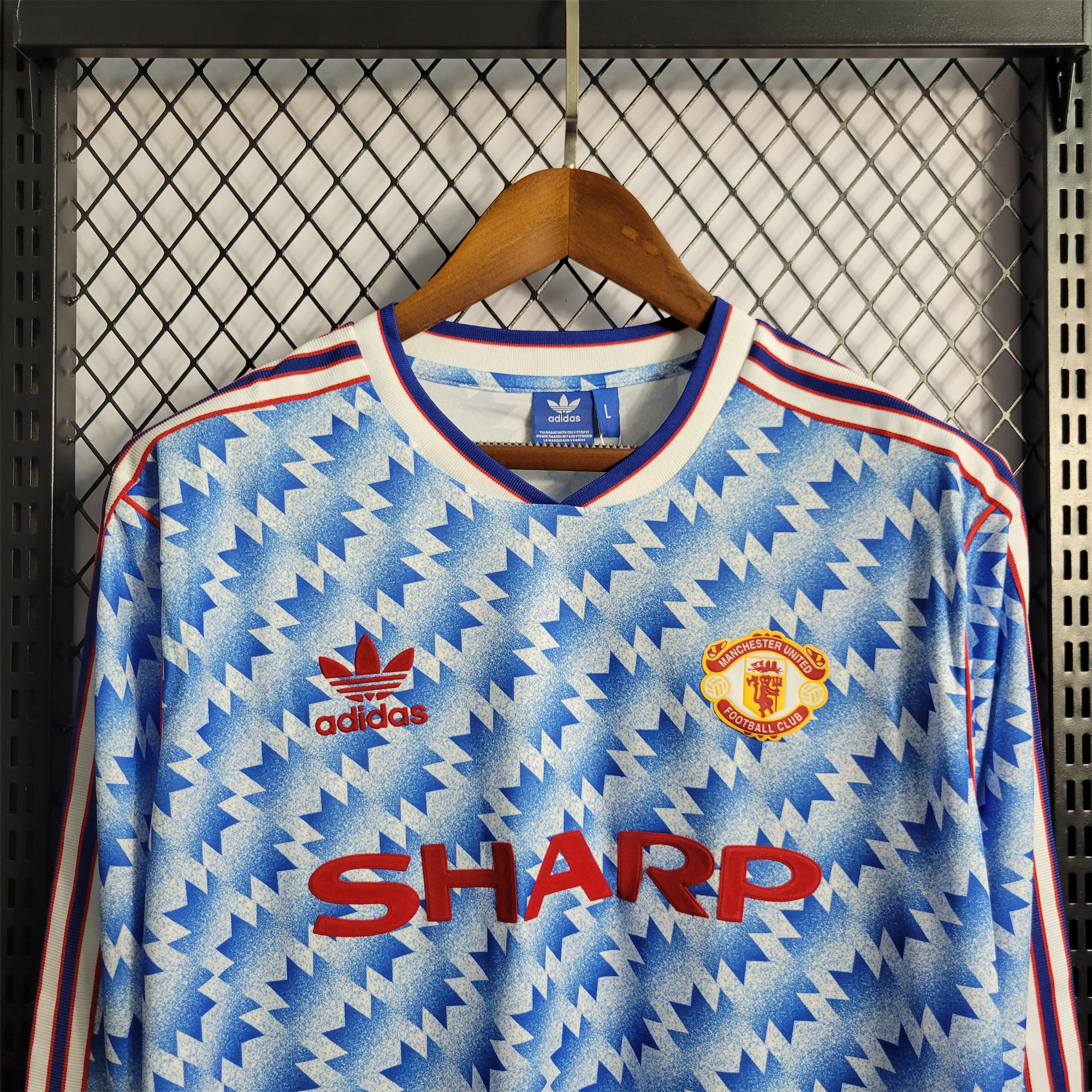 Retro Manchester United 90-92 Away Long Sleeve Jersey - Unitedfutballjersey