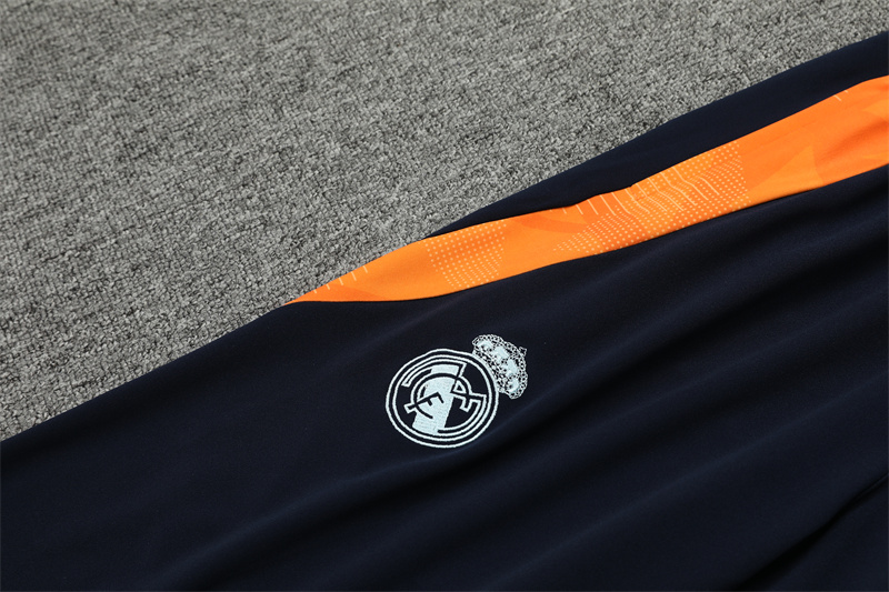 Real Madrid 24-25 Long Sleeve Training Set - Blue & Orange - Unitedfutballjersey