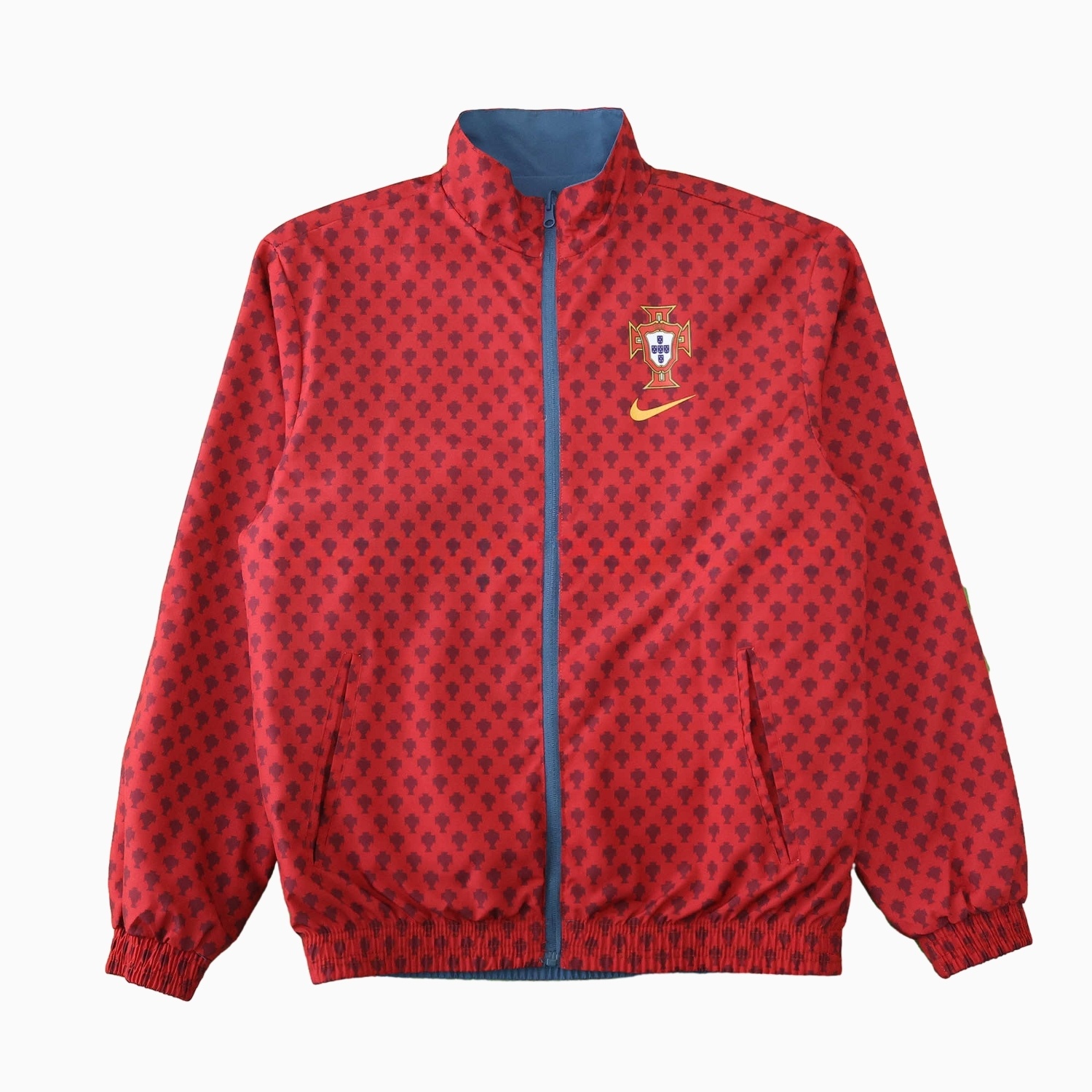 Portugal 24-25 Double Sided Reversible Windbreaker - Red & Blue - Unitedfutballjersey