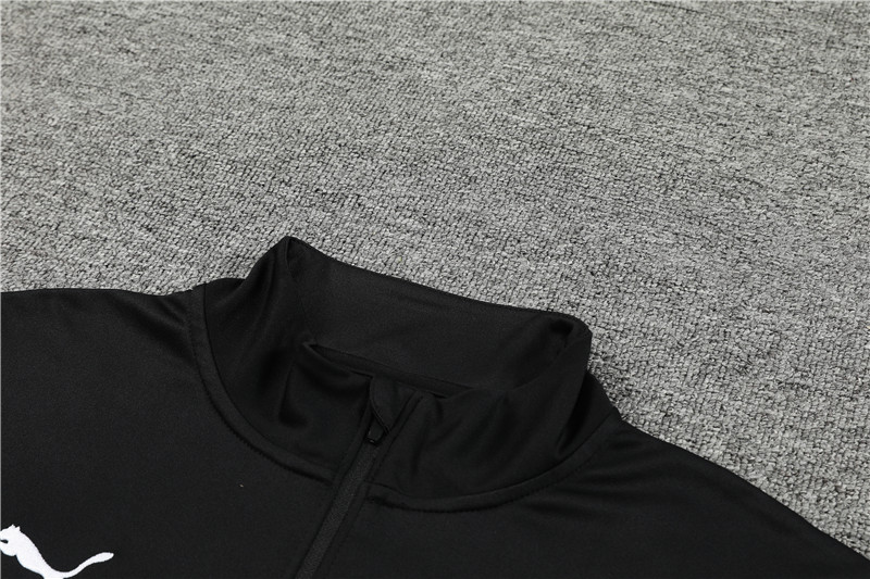 Marseille 23-24 Long Sleeve Training Set -Black and White - Unitedfutballjersey