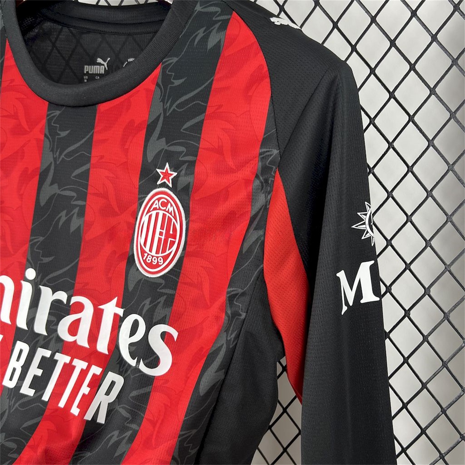 AC Milan 25-26 Home Long Sleeves Jersey - Fans Version - Unitedfutballjersey