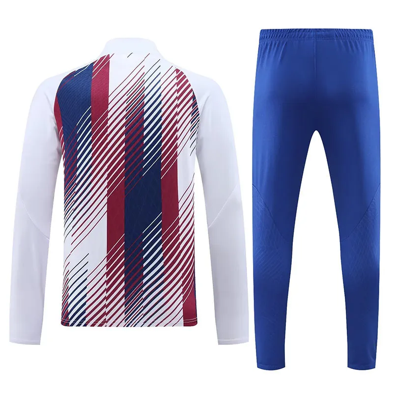 B.A.R.S.A 23-24 Long Sleeve Training Set - Red & Blue - Unitedfutballjersey