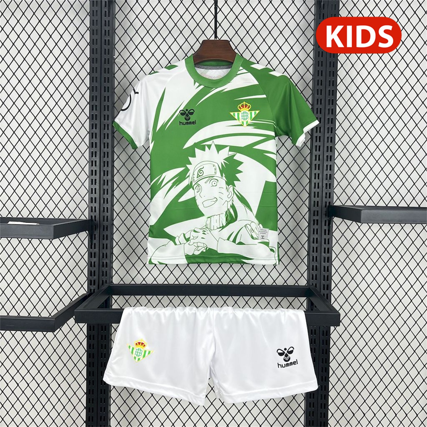 Real Betis 25-26 NARUTO Special Edition Kids Kit - Unitedfutballjersey