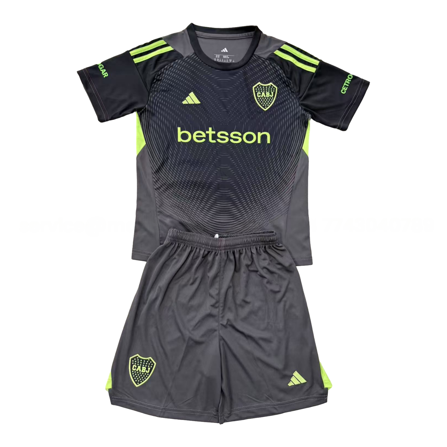 Boca Juniors 25-26 Black Goalkeeper Men's Adult Jersey Set - Fans Version - Unitedfutballjersey