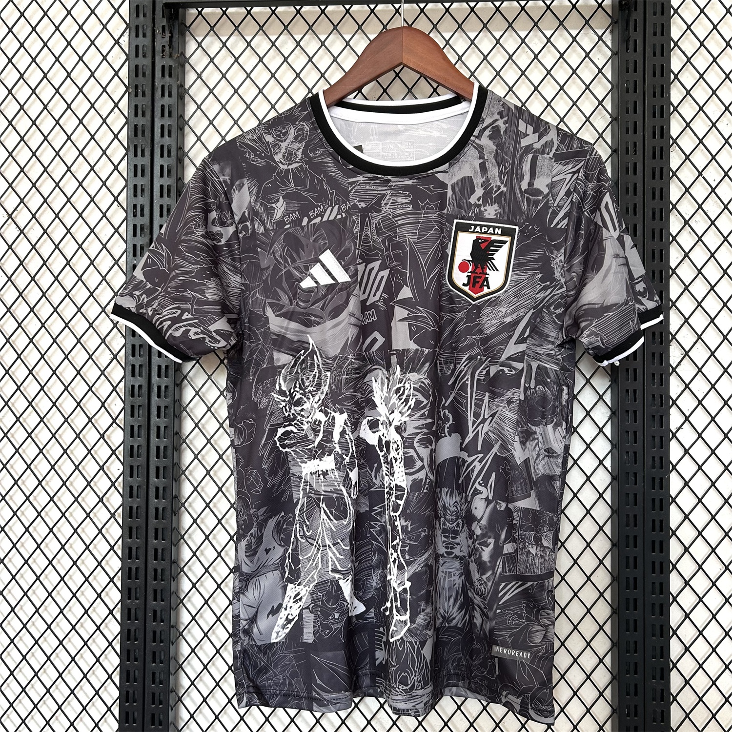 Japan 25-26 White Stroke Wukong Black Jersey - Fans Version - Unitedfutballjersey