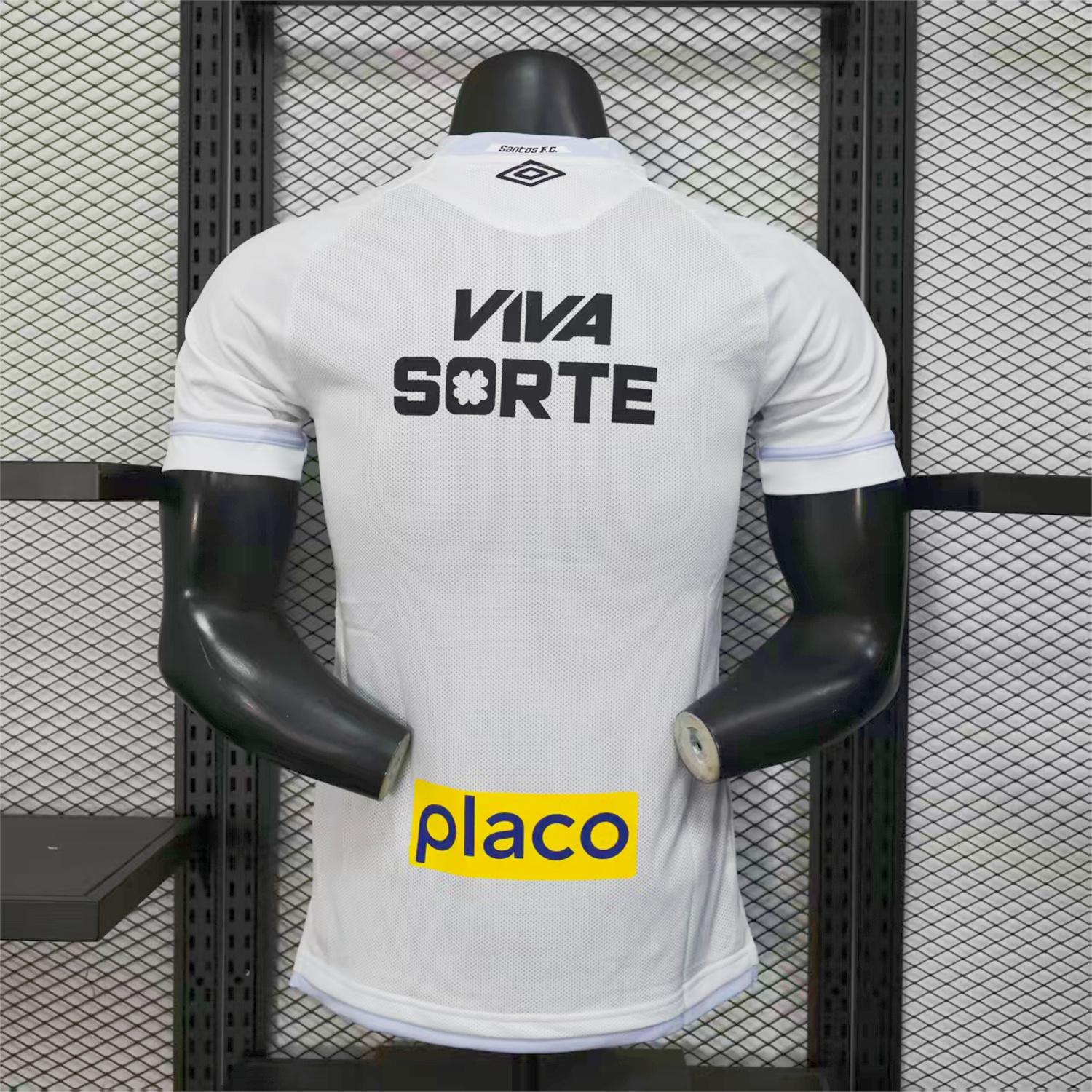 Santos 2025-26 Home White Jersey With Sponsors - Player Version - Unitedfutballjersey