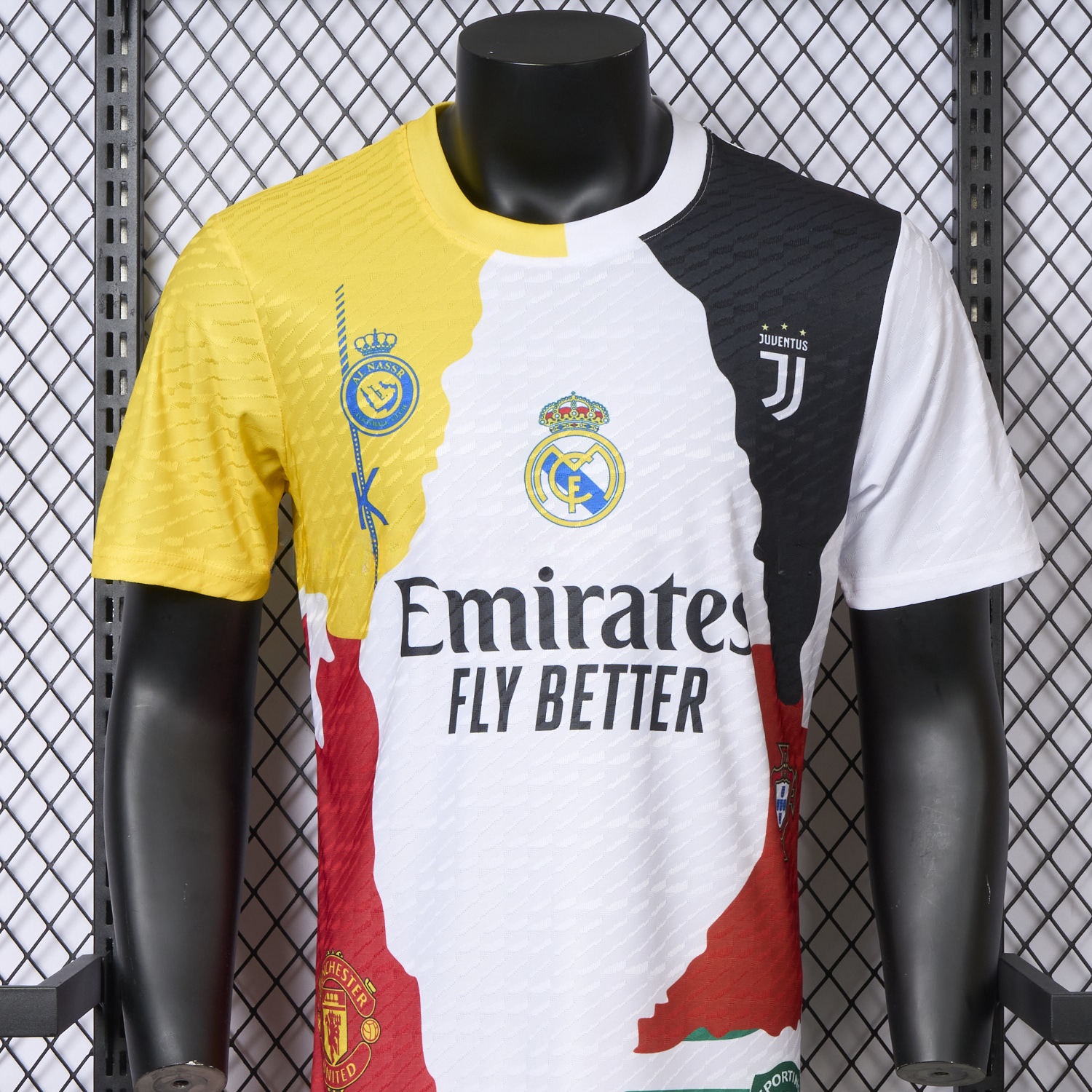 Cristiano Ronaldo Career Commemorative Jersey Real Madrid Manchester United Juventus Portugal Al Nassr Sporting CP - Player Version - Unitedfutballjersey