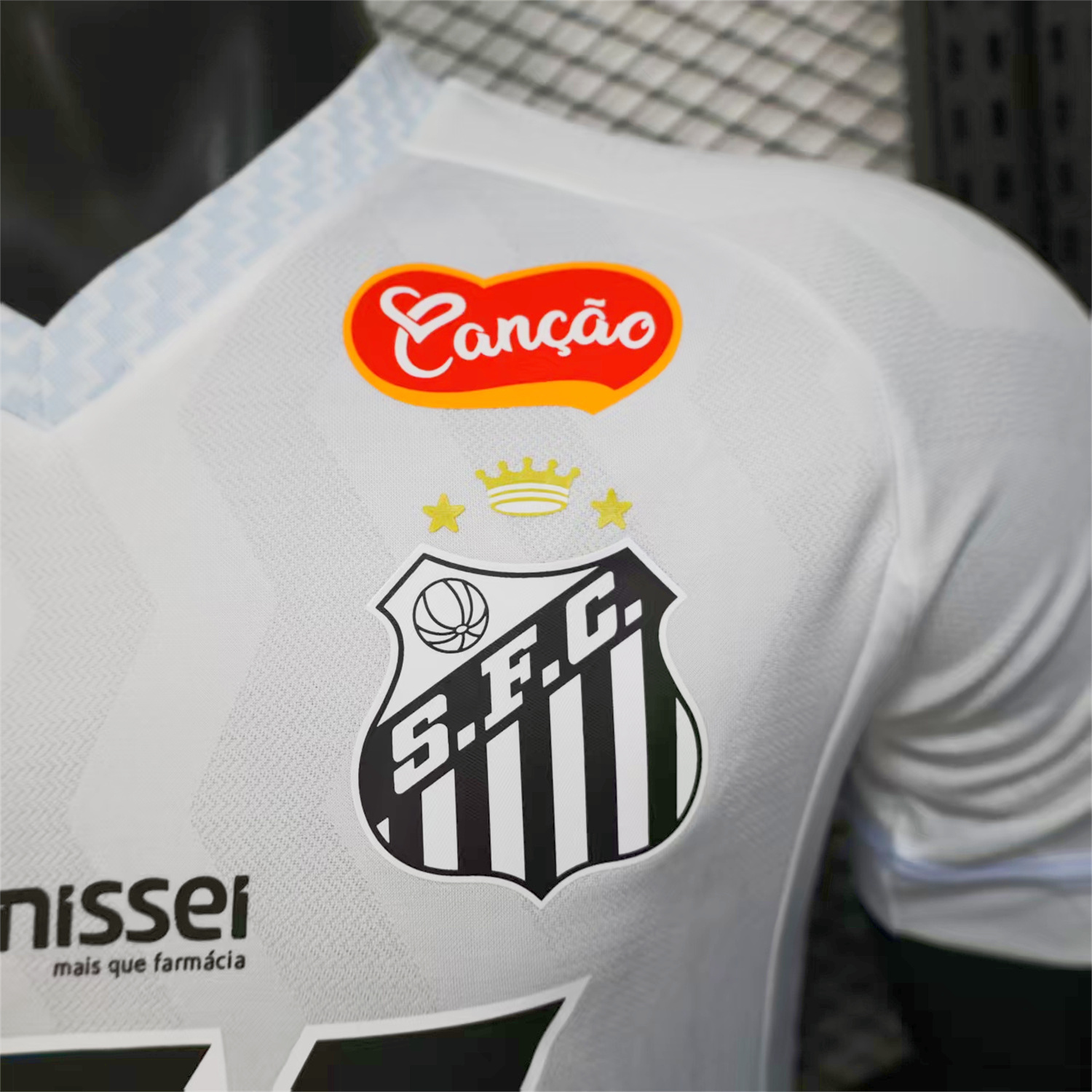 Santos 2025-26 Home White Jersey With Sponsors - Player Version - Unitedfutballjersey