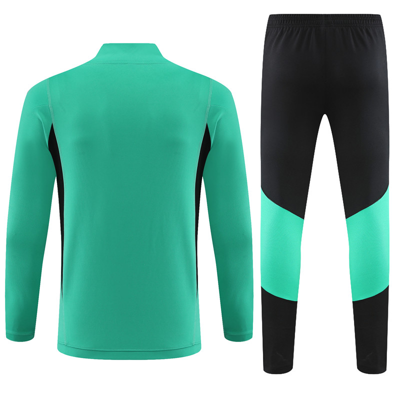 Manchester United 23-24 Long Sleeve Training Set -Green - Unitedfutballjersey