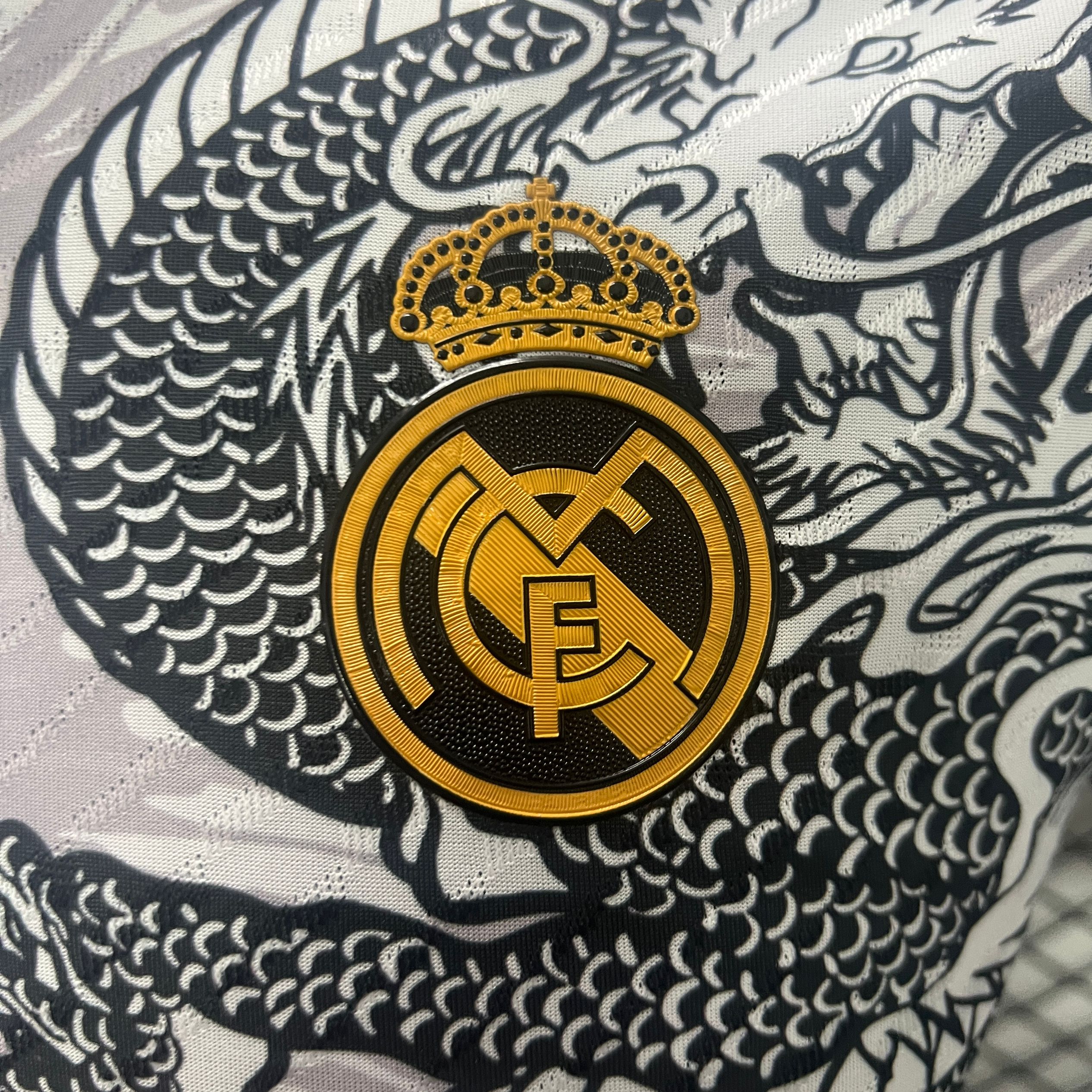 Real Madrid 24-25 Black Dragon Special Edition Gray Jersey - Player Version - Unitedfutballjersey