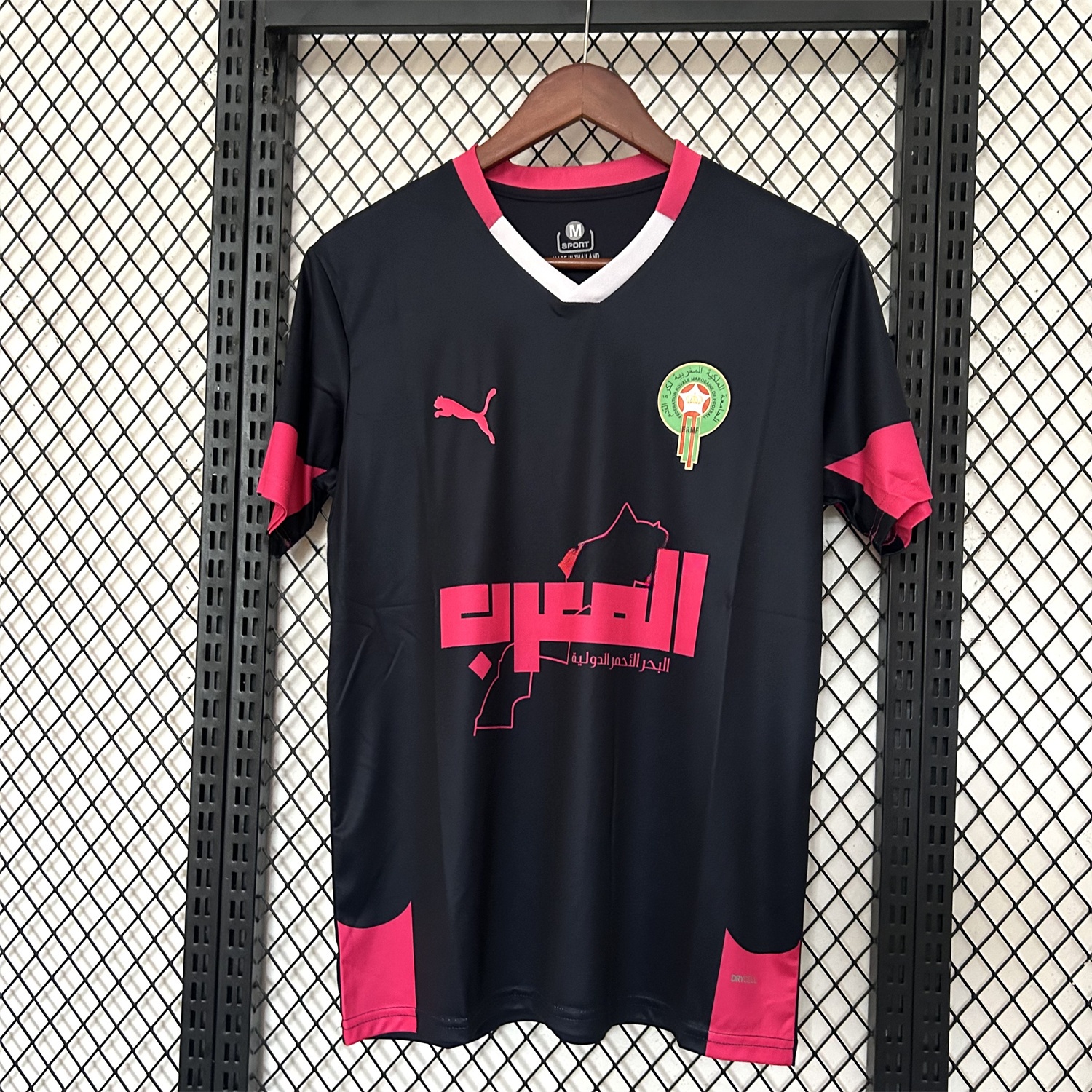 Morocco 25-26 Black Pink Training Jersey - Fans Version - Unitedfutballjersey