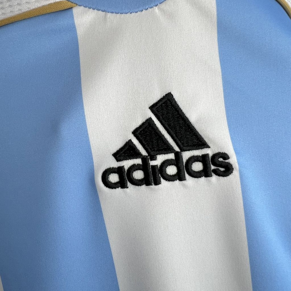 Retro Argentina 2006 Home Long Sleeves Jersey - Unitedfutballjersey