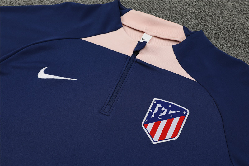 Atletico Madrid 23-24 Long Sleeve Training Set -Blue - Unitedfutballjersey