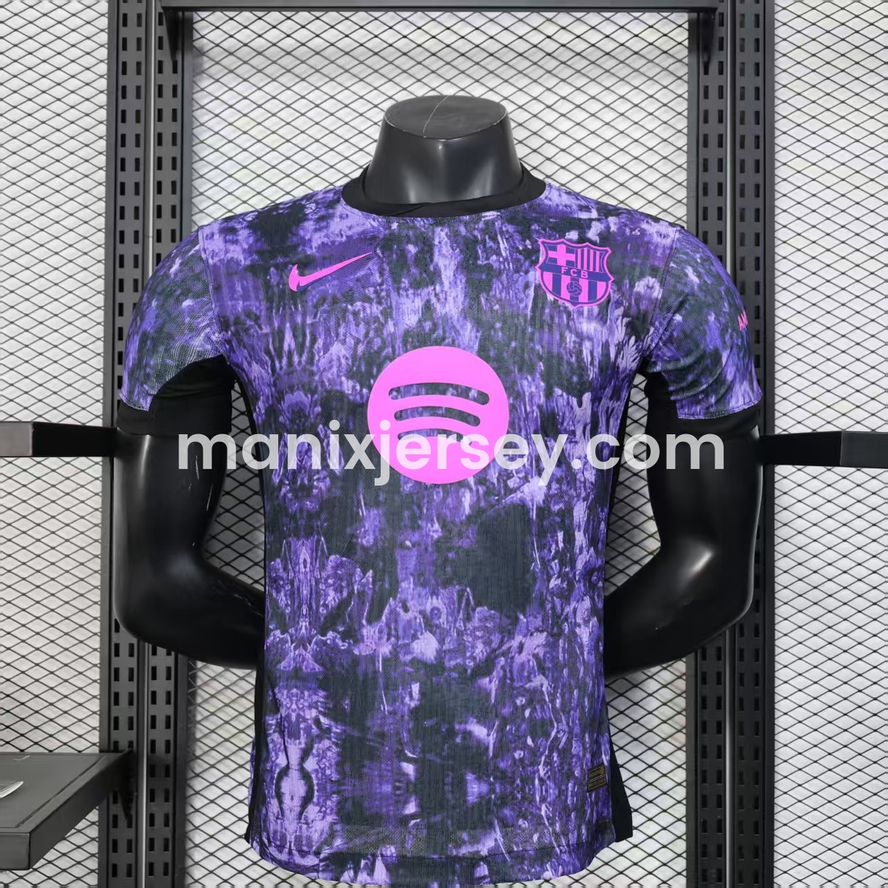 Barcelona 25-26 Purple Rock Pattern Jersey - Player Version - Unitedfutballjersey