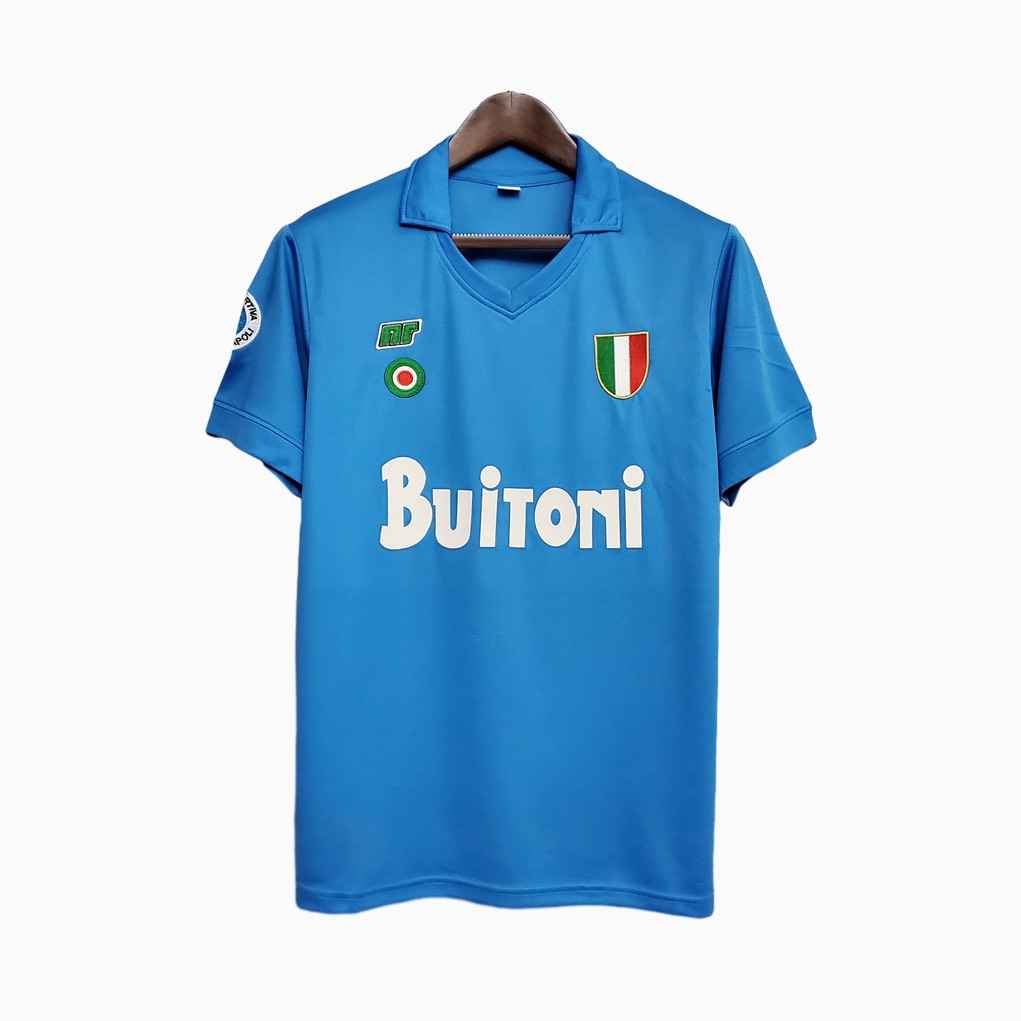 Retro Napoli 1987-88 Home Stadium Jersey - Unitedfutballjersey