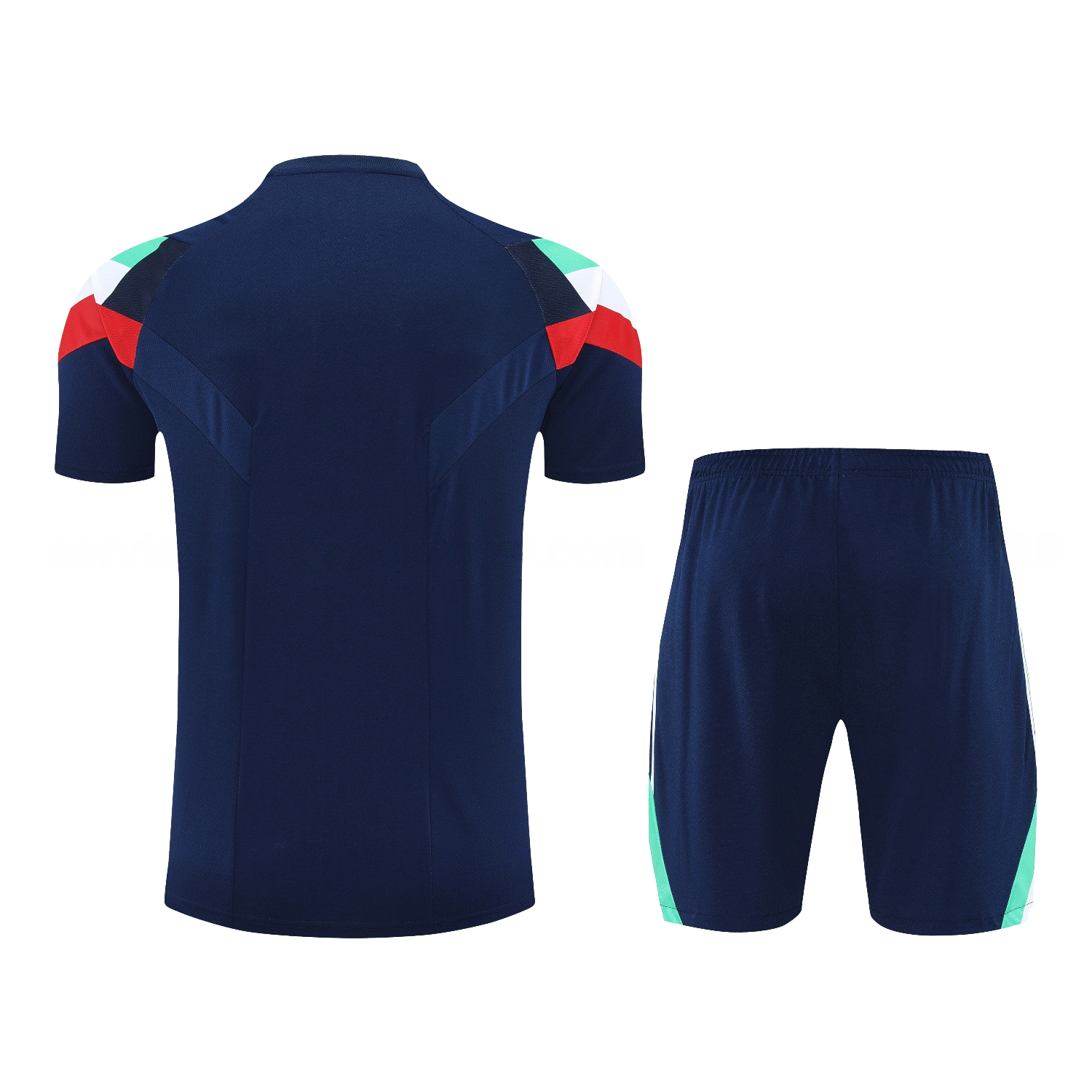 Italy 25-26 Short-Sleeve Training Set - BlueTop & Blue Shorts - Unitedfutballjersey