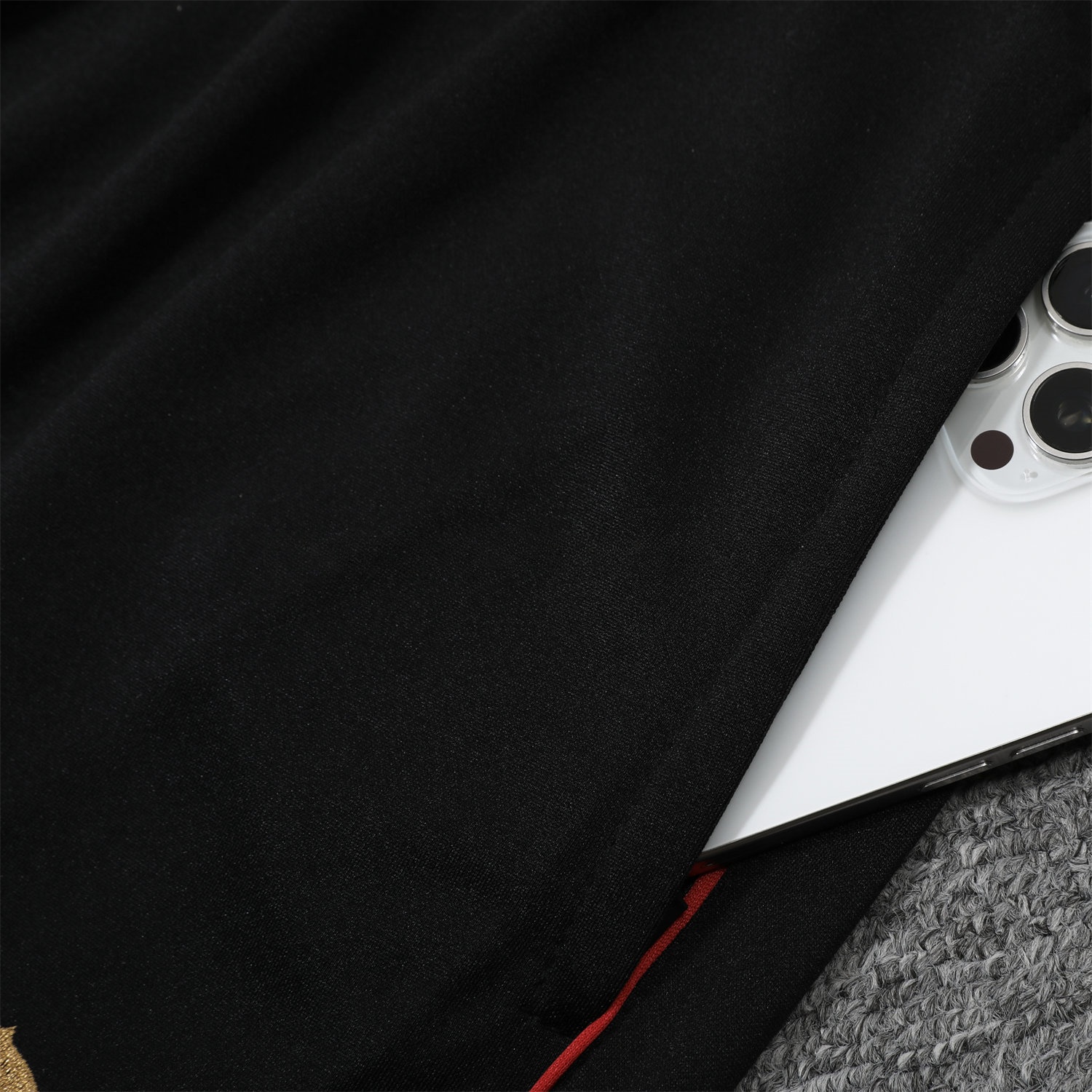 AC Milan 25-26 POLO Short-Sleeve Training Set - Black Top and Pants - Unitedfutballjersey