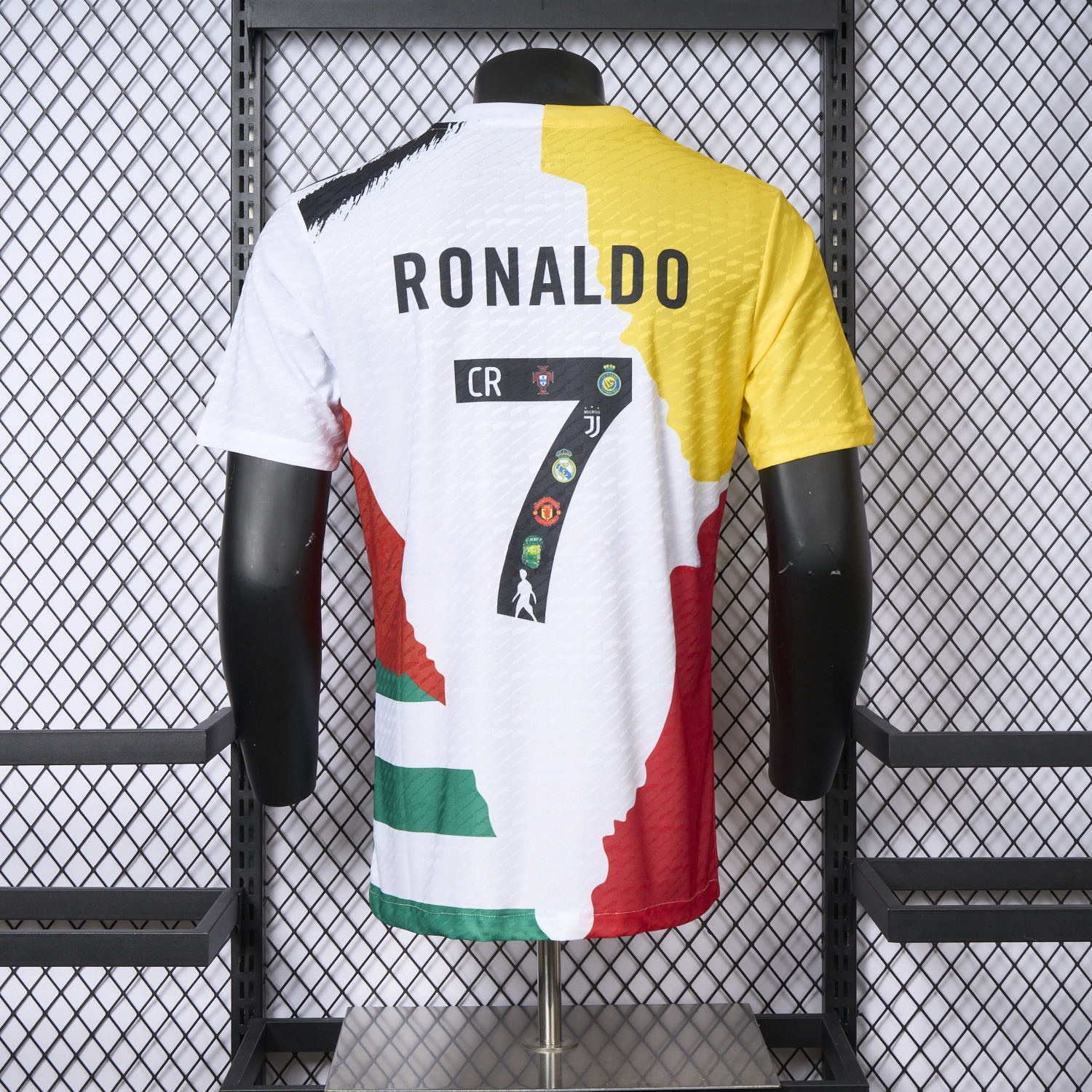 Cristiano Ronaldo Career Commemorative Jersey Real Madrid Manchester United Juventus Portugal Al Nassr Sporting CP - Player Version - Unitedfutballjersey