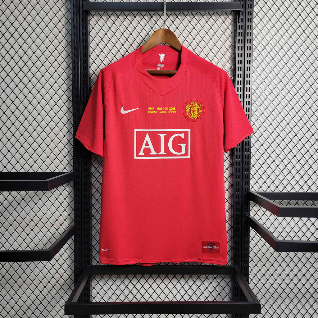 Retro Manchester United 07-08 Home Jersey - Champions League Final Version - Unitedfutballjersey